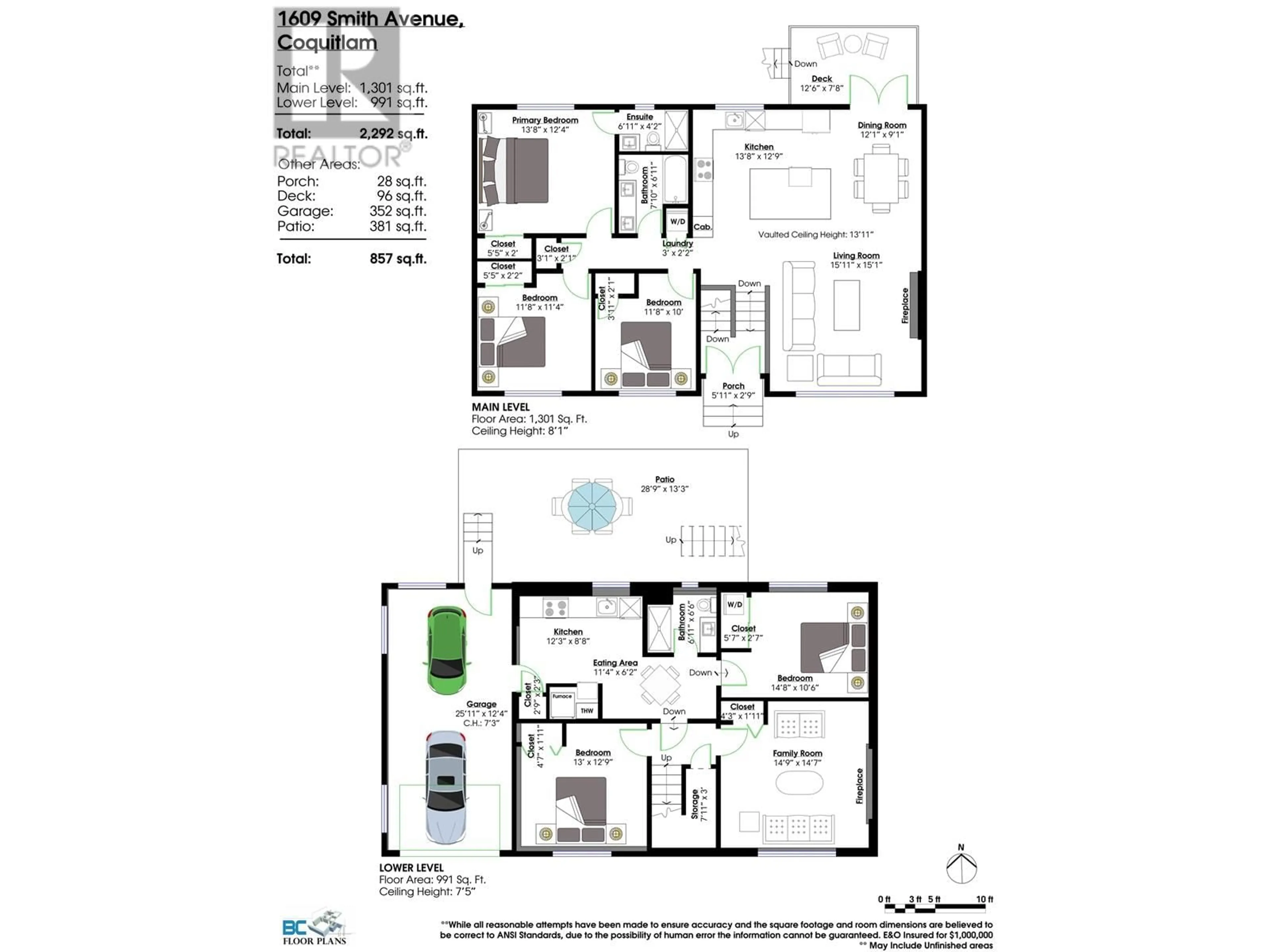 Floor plan for 1609 SMITH AVENUE, Coquitlam British Columbia V3J2Y4