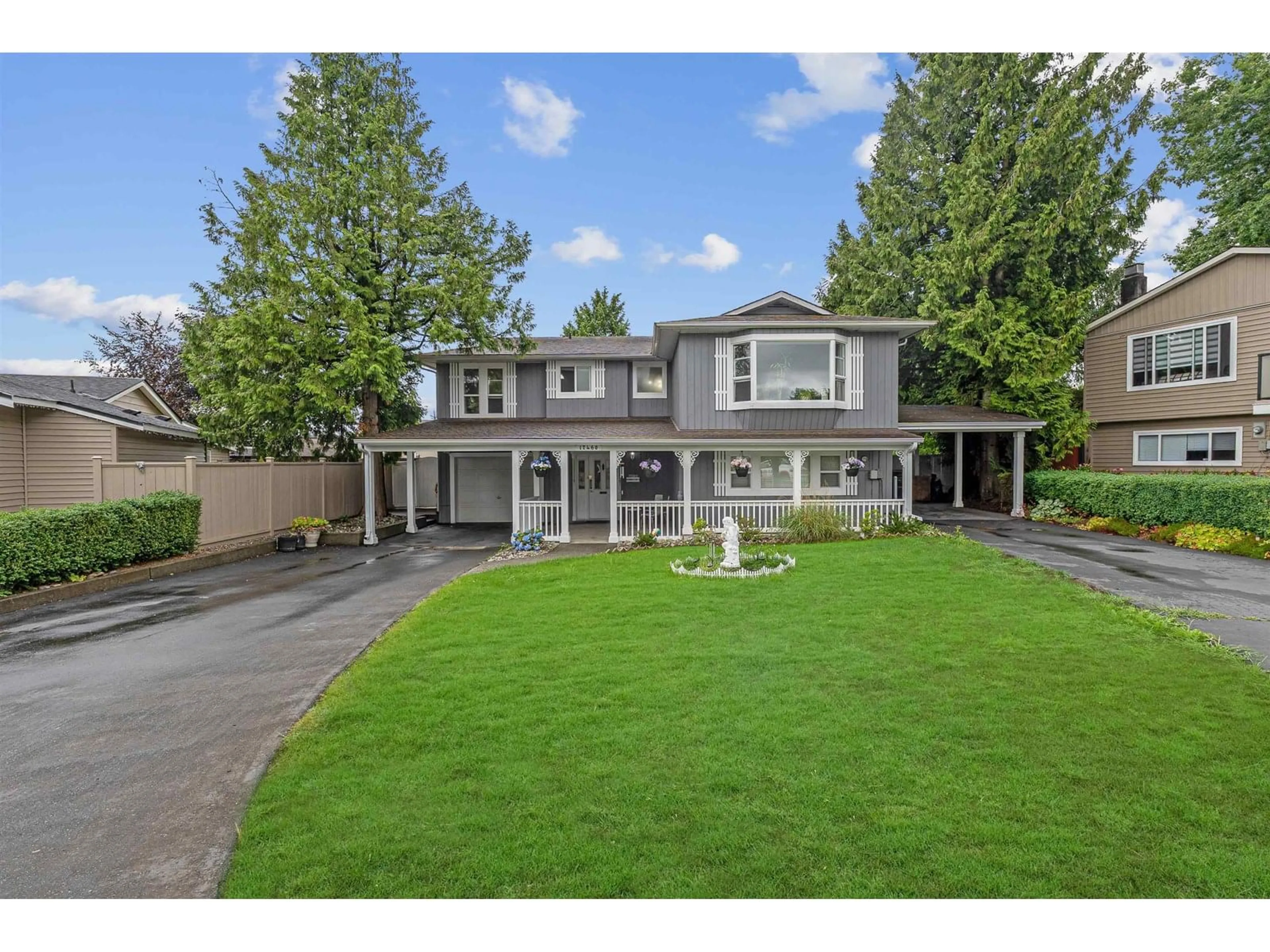 A pic from outside/outdoor area/front of a property/back of a property/a pic from drone, street for 17460 61B, Surrey British Columbia V3S5K6