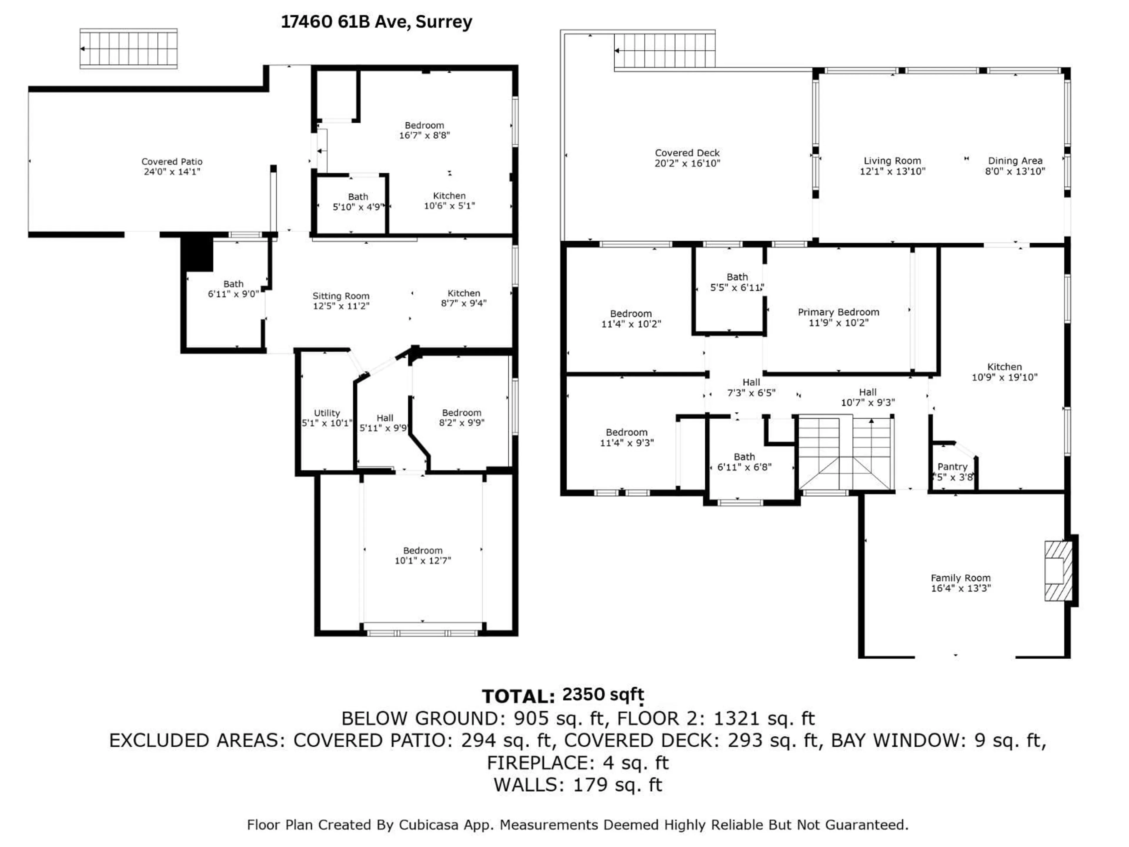 Floor plan for 17460 61B, Surrey British Columbia V3S5K6