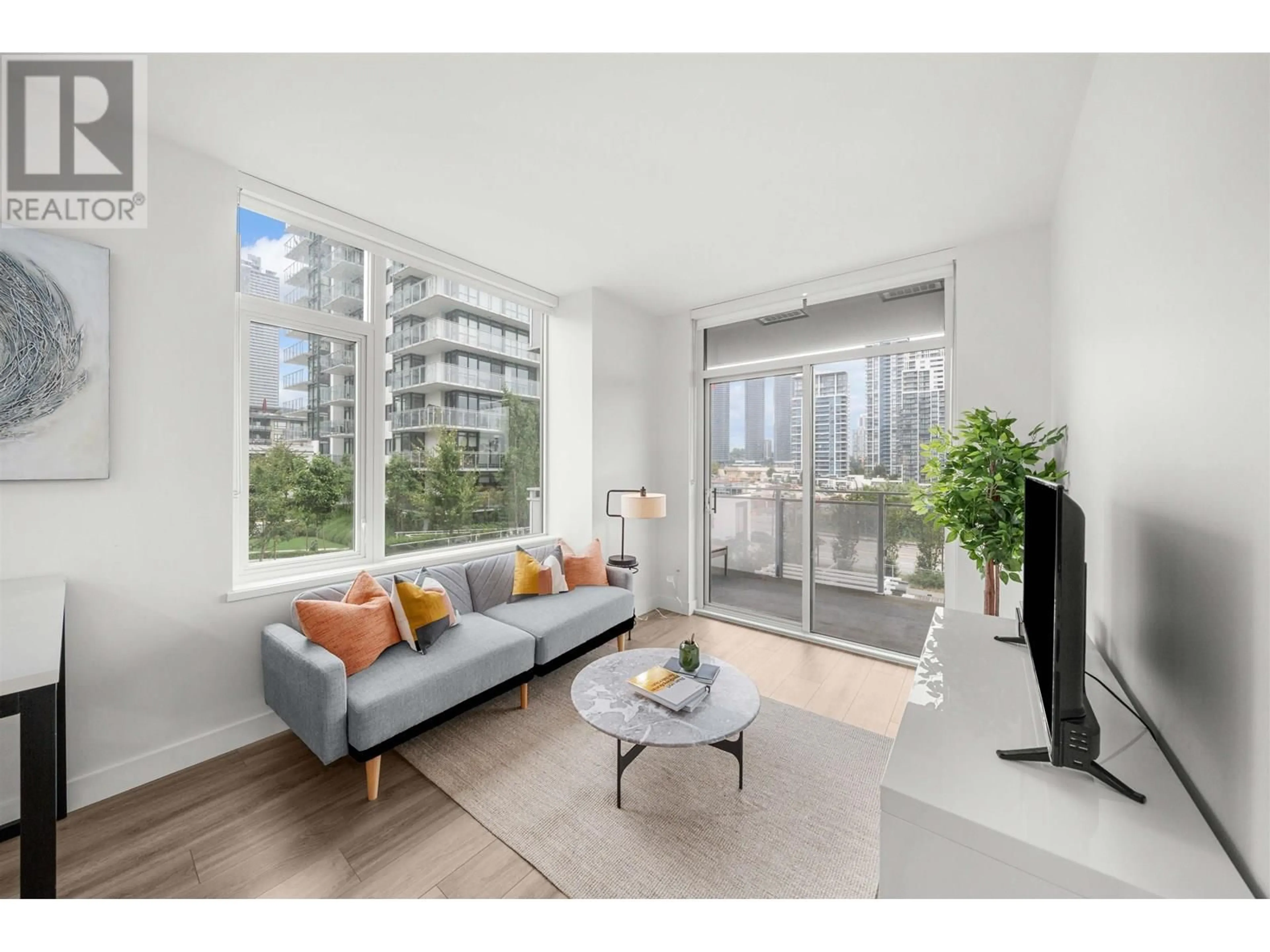 Living room with furniture, unknown for 401 - 4433 ALASKA STREET, Burnaby British Columbia V5C5T3