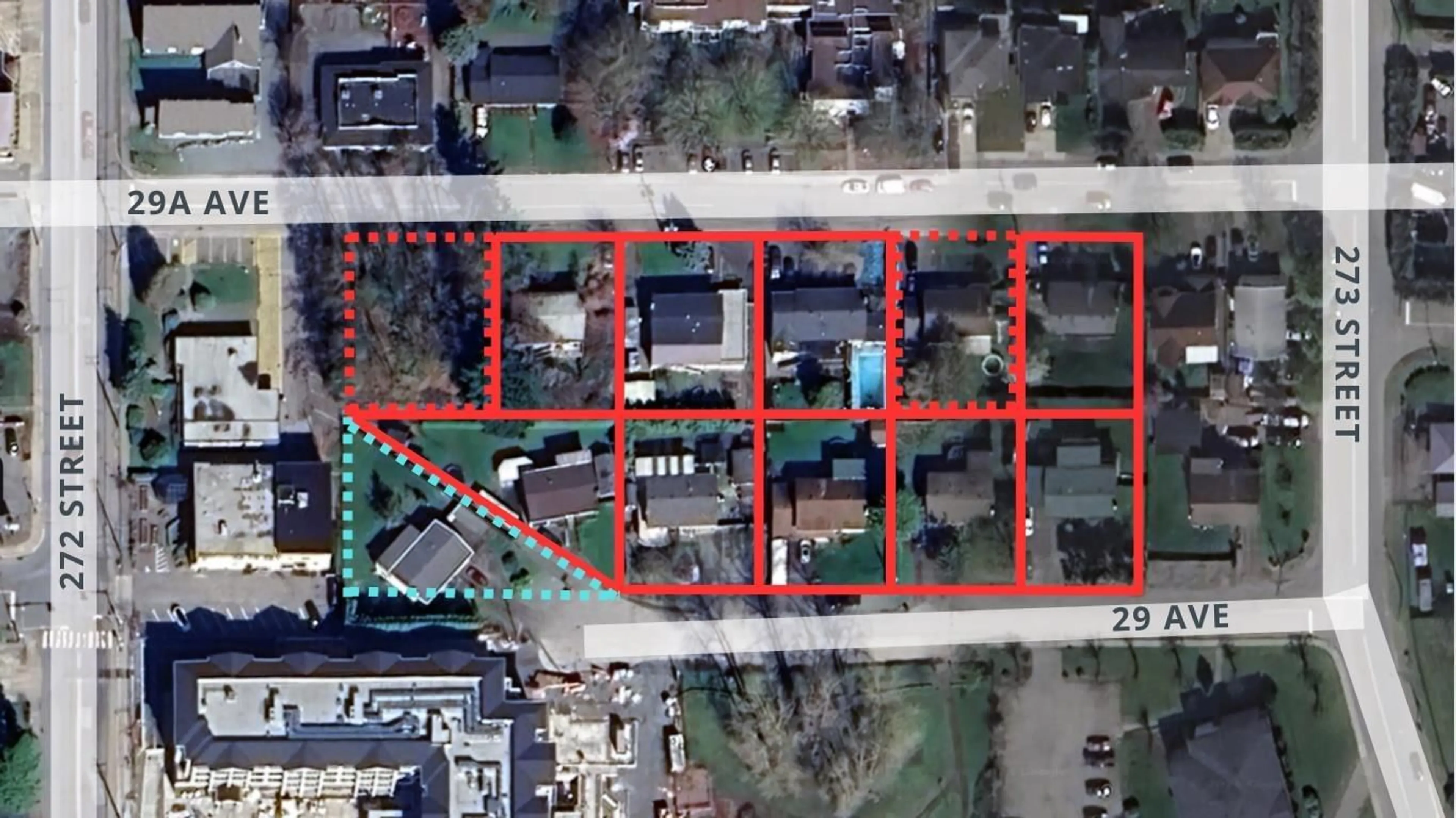 A pic from outside/outdoor area/front of a property/back of a property/a pic from drone, street for 27292 29A, Langley British Columbia V4W3J7