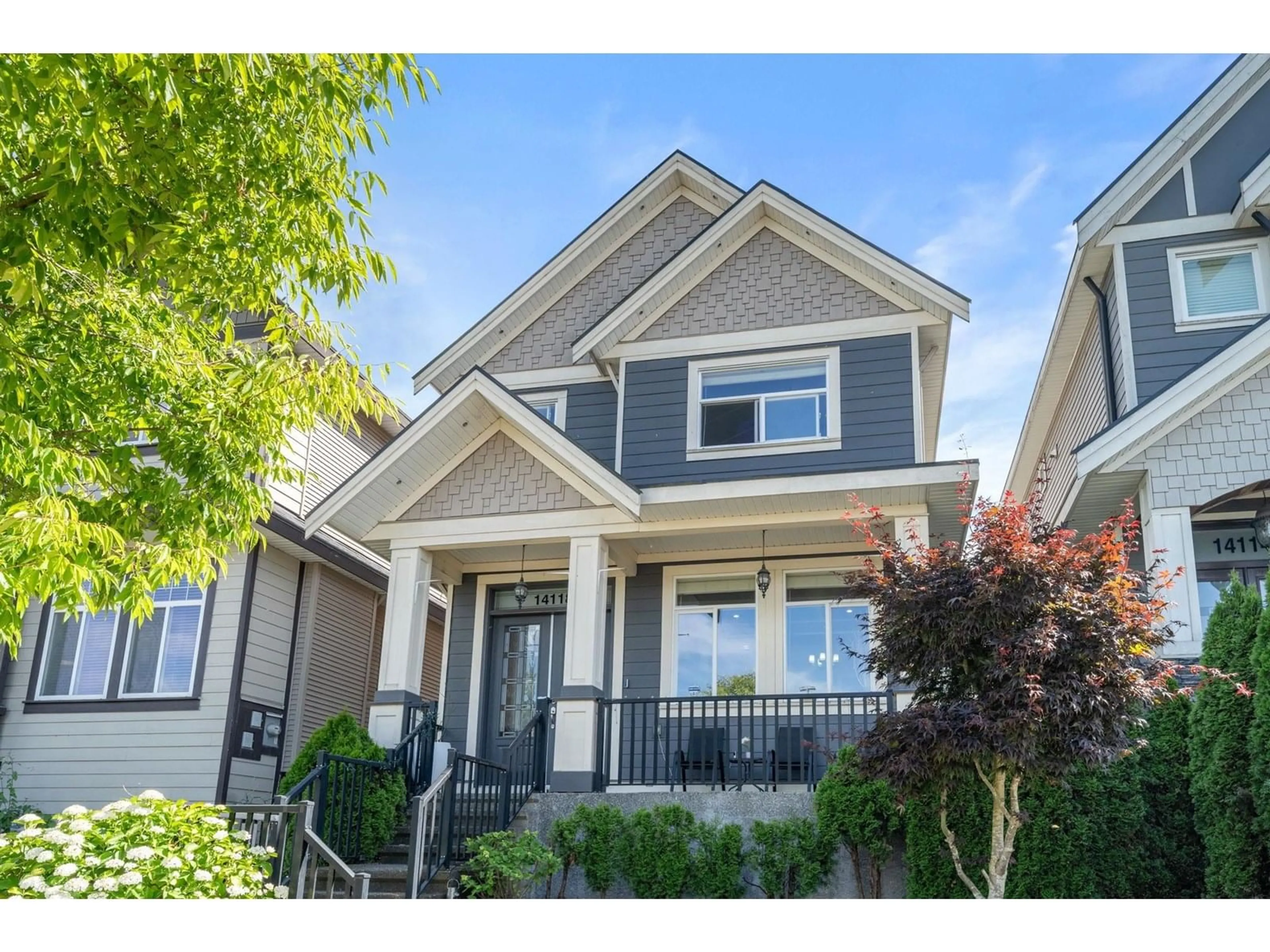 Home with vinyl exterior material, street for 14118 60A, Surrey British Columbia V3X0G1