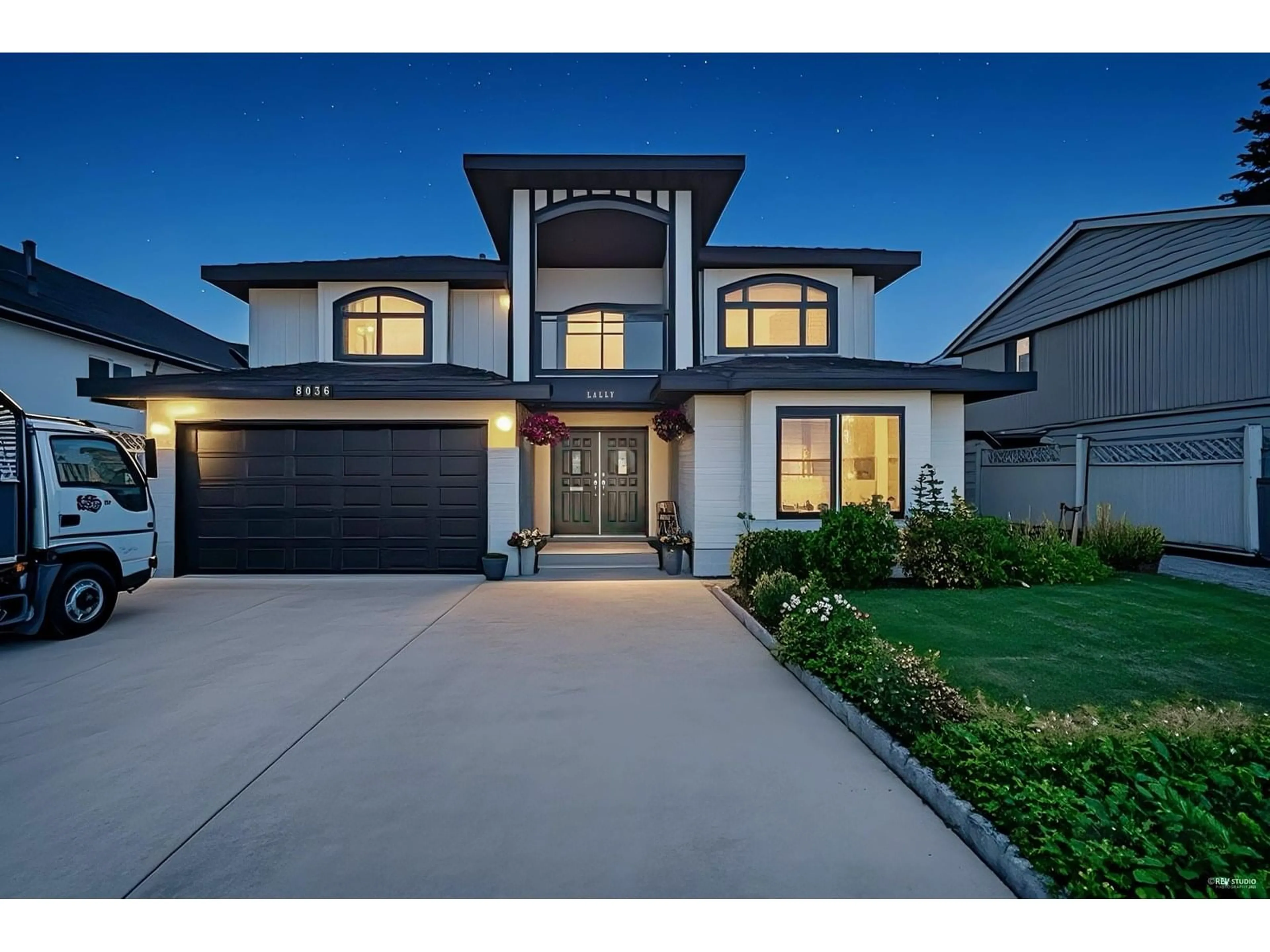 Home with brick exterior material, street for 8036 133A, Surrey British Columbia V3W4R5