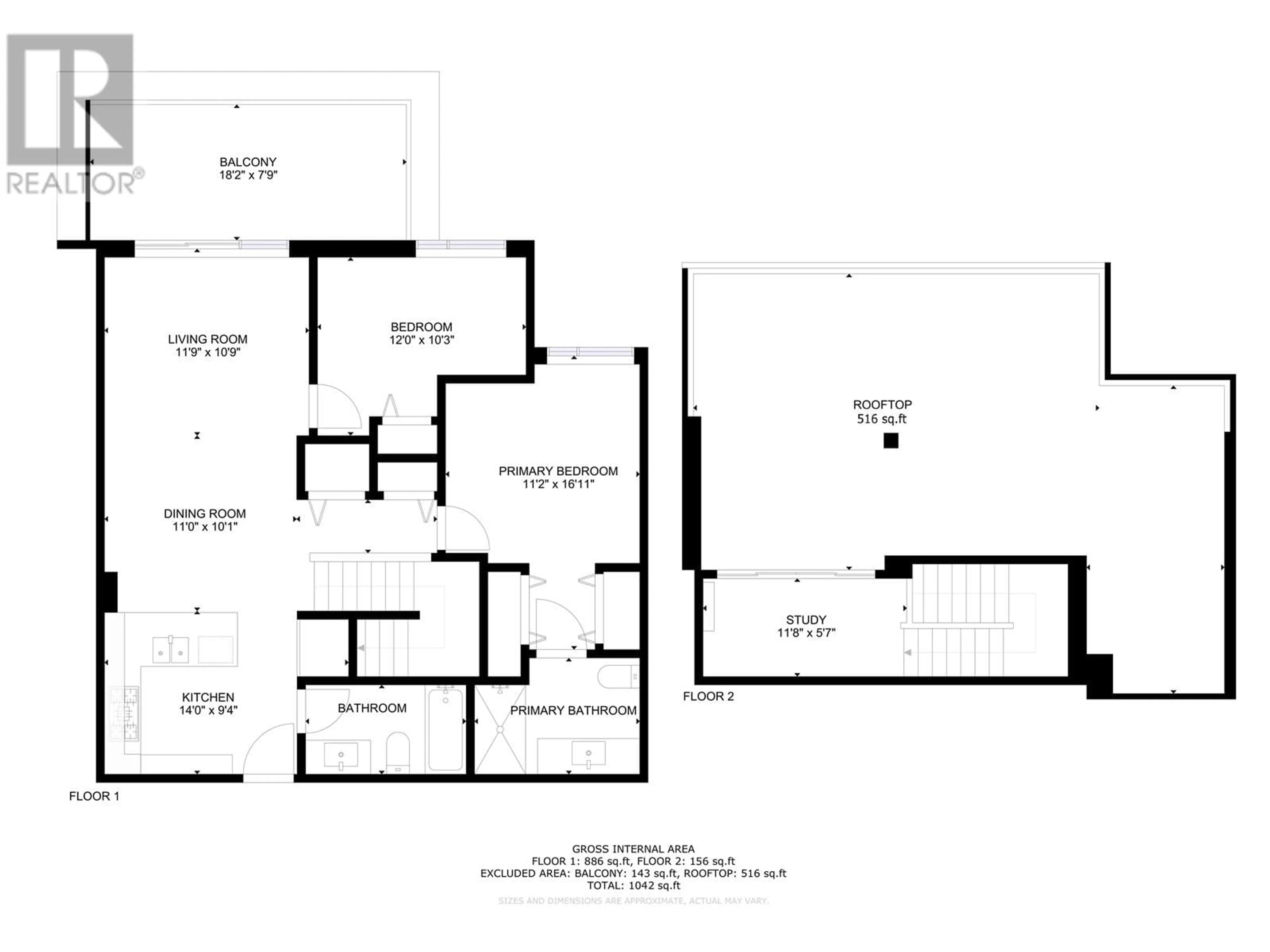 Floor plan for PH5 - 6033 GRAY AVENUE, Vancouver British Columbia V6S0G3
