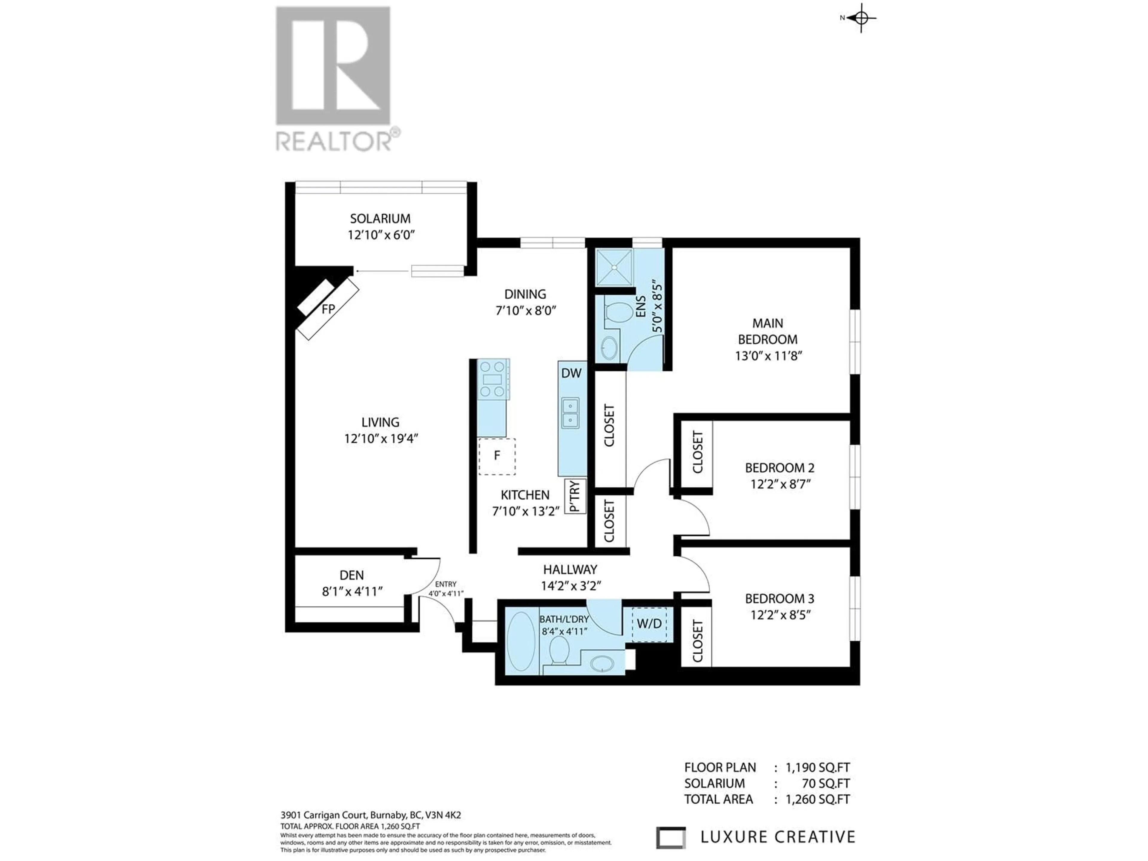 Floor plan for 217 - 3901 CARRIGAN COURT, Burnaby British Columbia V3N4K1