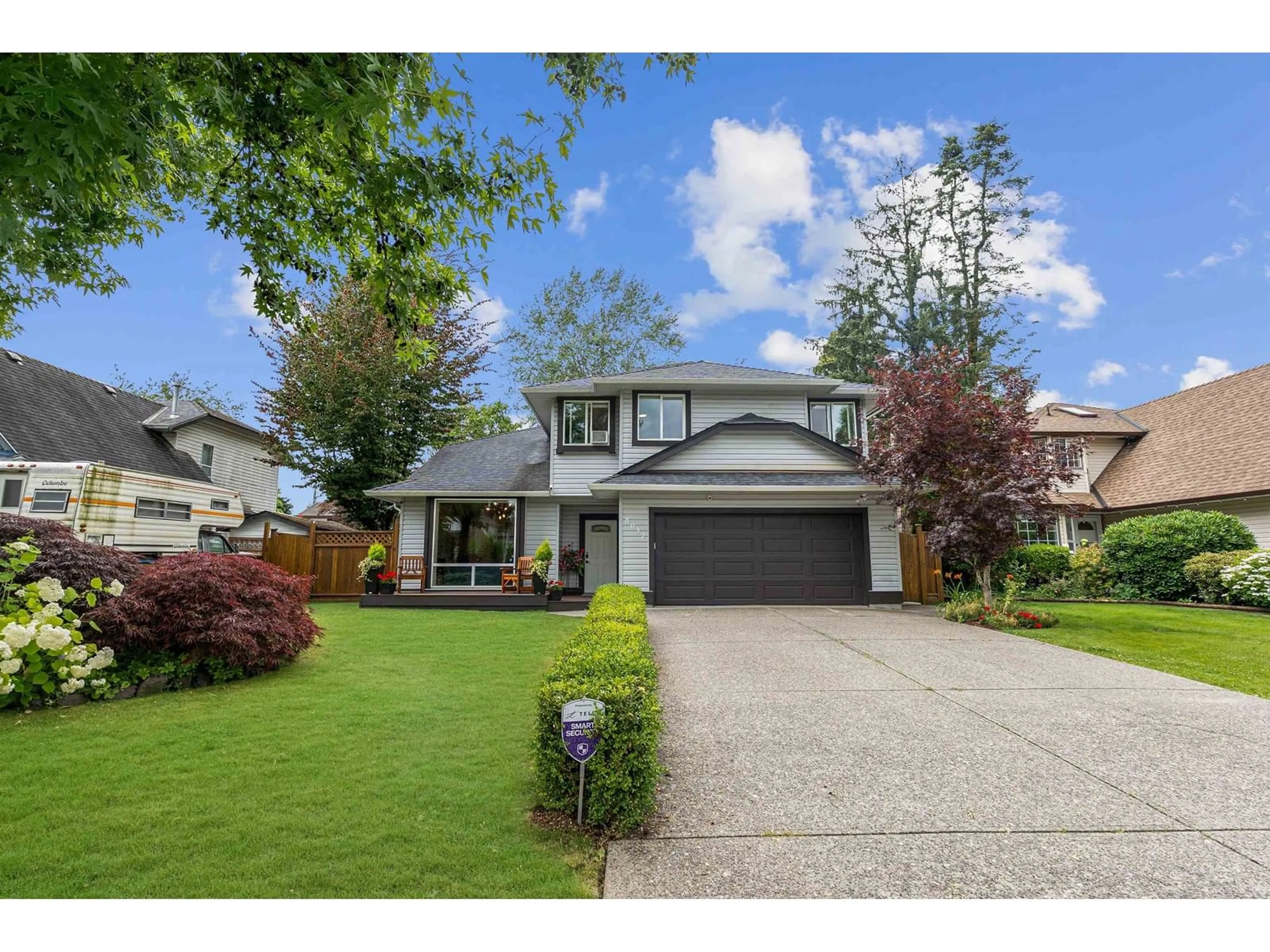 Home with vinyl exterior material, street for 8037 164A, Surrey British Columbia V4N0H7