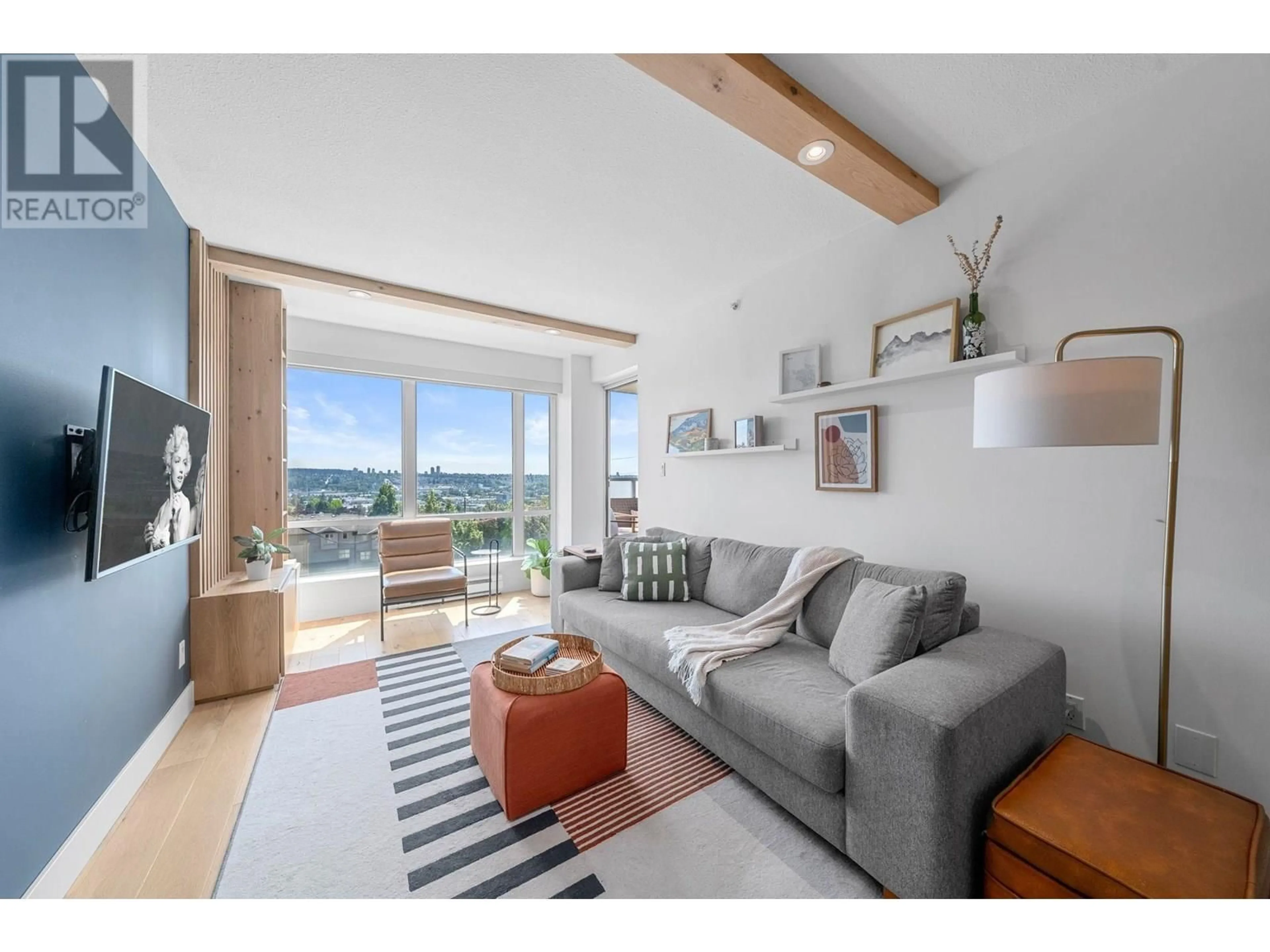 Living room with furniture, unknown for 404 - 3811 HASTINGS STREET, Burnaby British Columbia V5C6V2