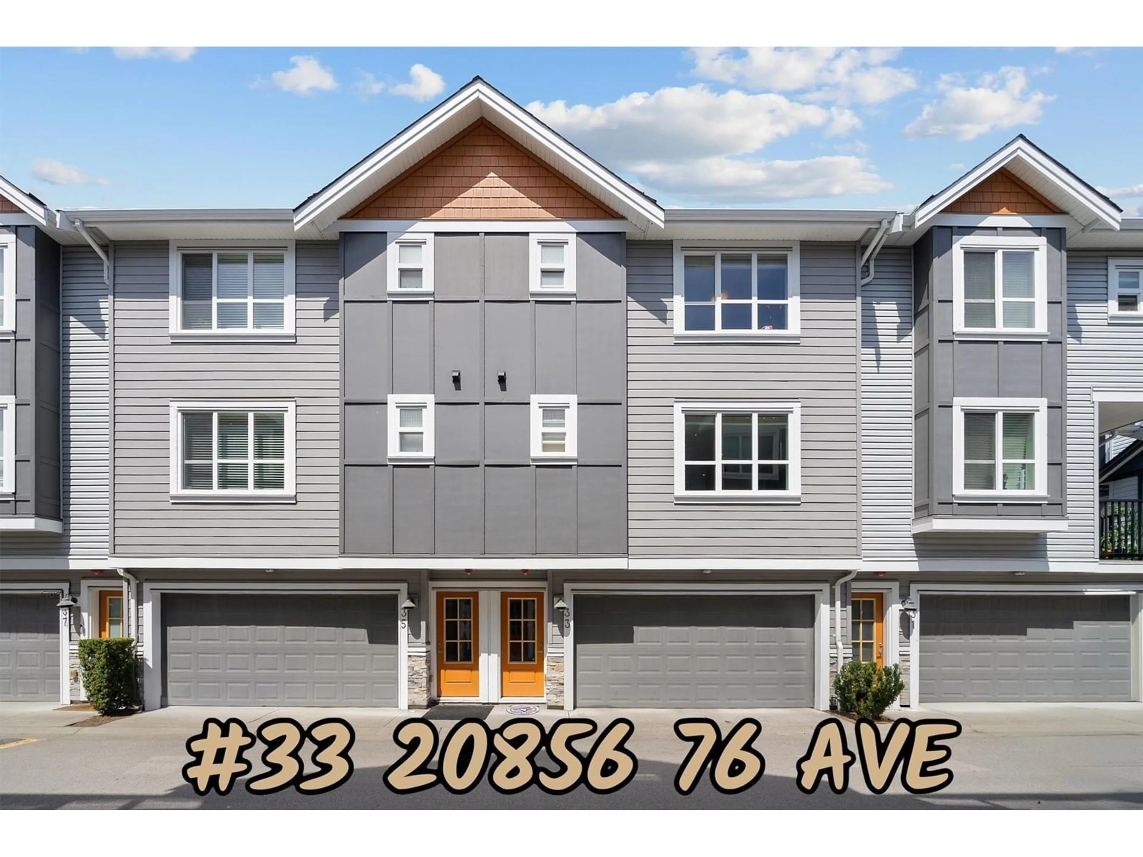 Home with vinyl exterior material, street for 33 - 20856 76, Langley British Columbia V2Y0S7