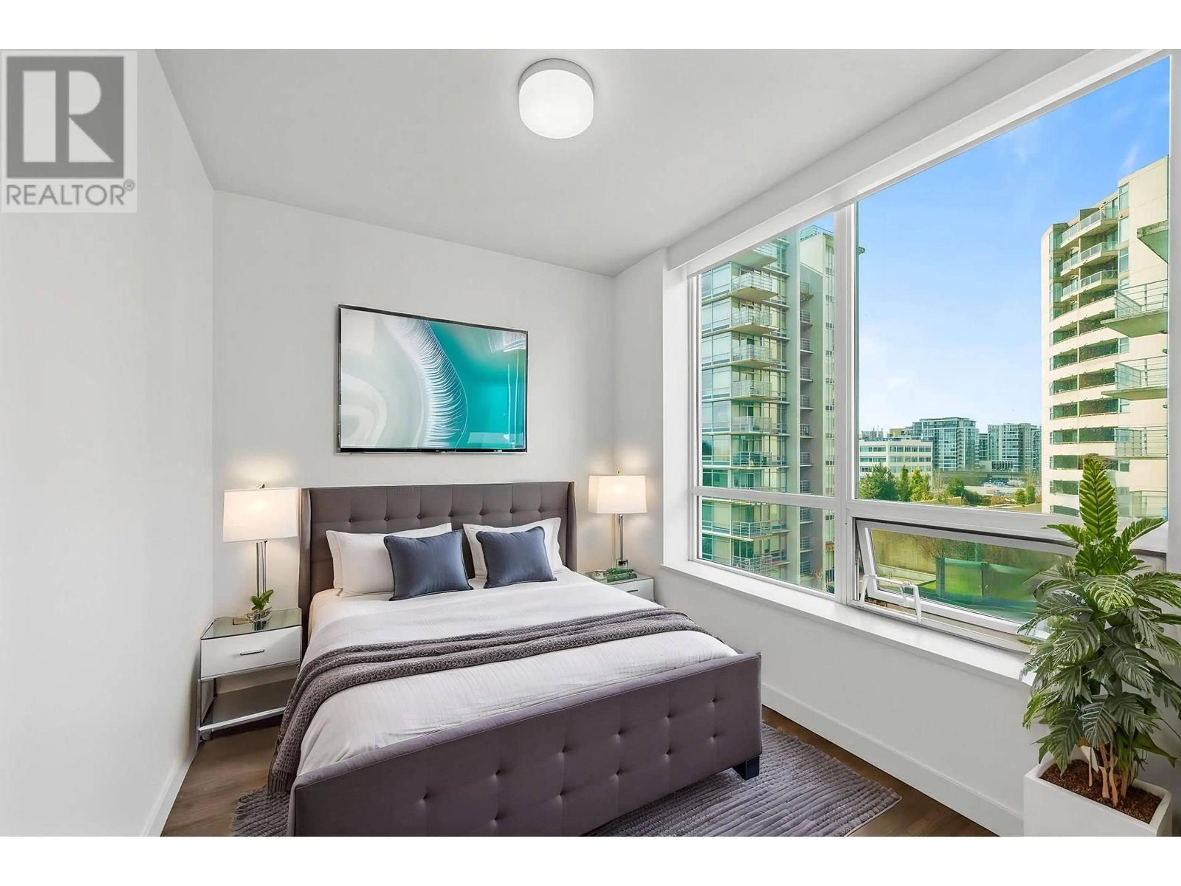 Bedroom with bed, unknown for 805 - 5599 COONEY ROAD, Richmond British Columbia V6X0N8