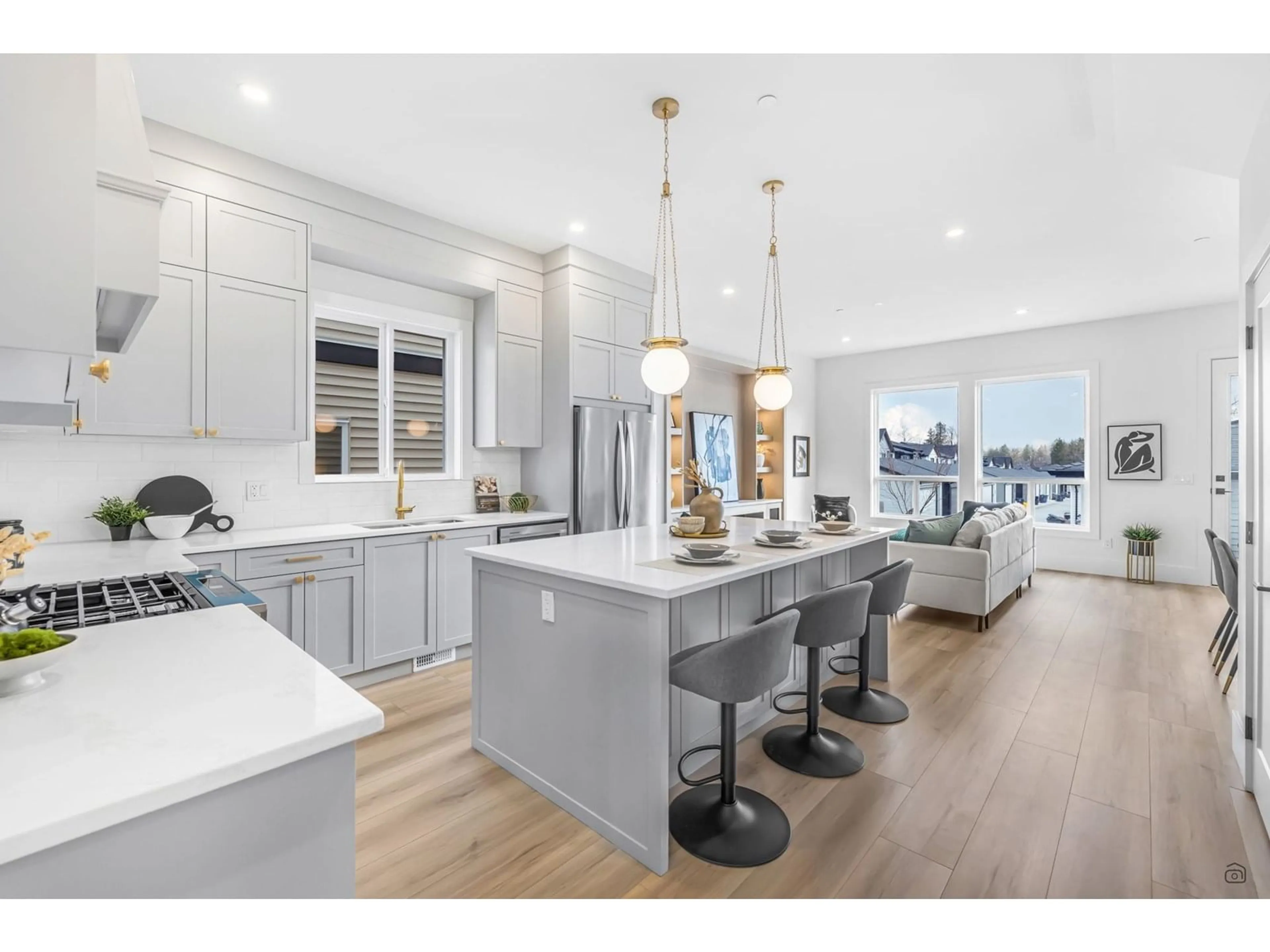 Open concept kitchen, unknown for 7622 196, Langley British Columbia V2Y3V2