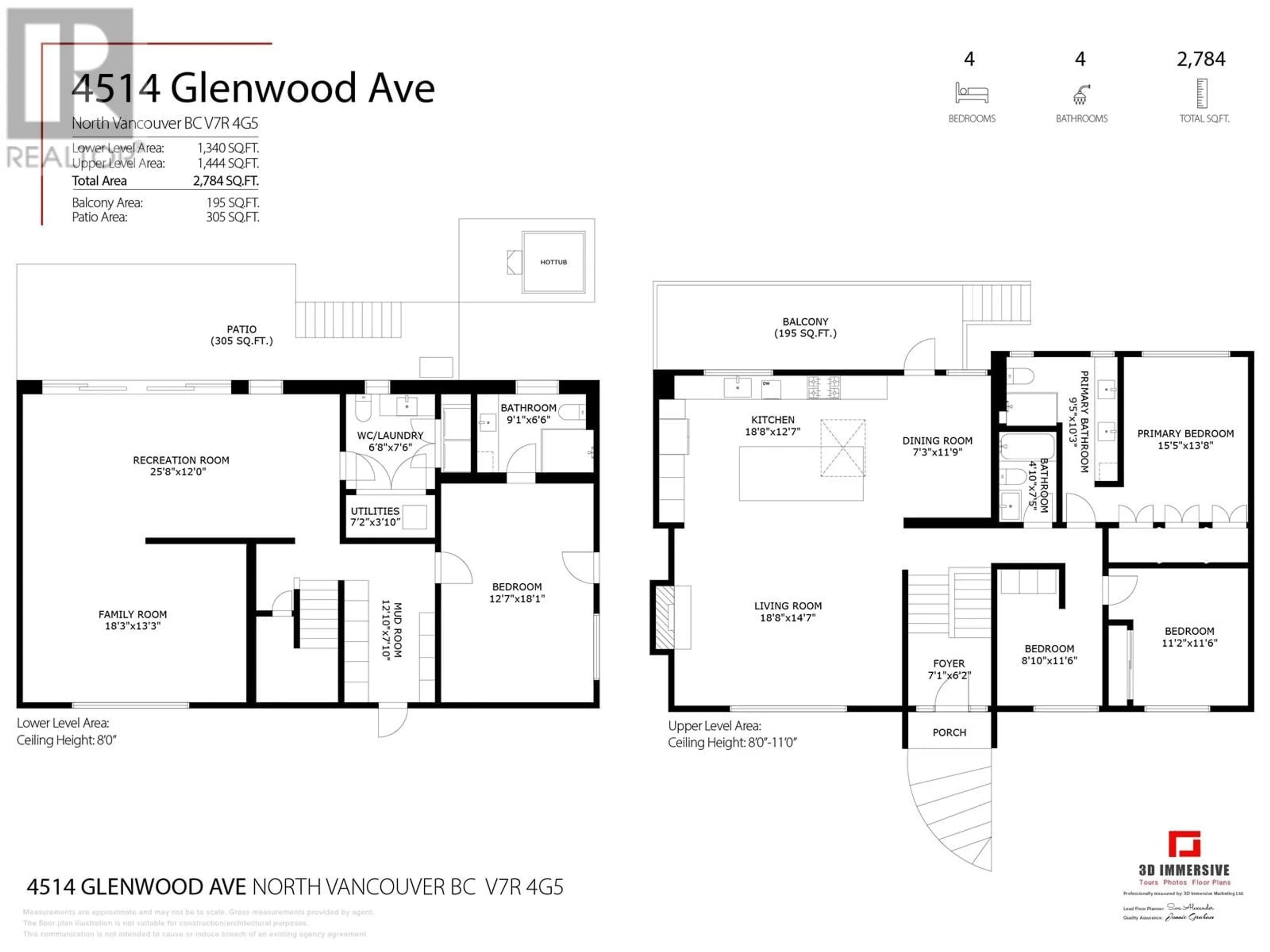 Floor plan for 4514 GLENWOOD AVENUE, North Vancouver British Columbia V7R4G5