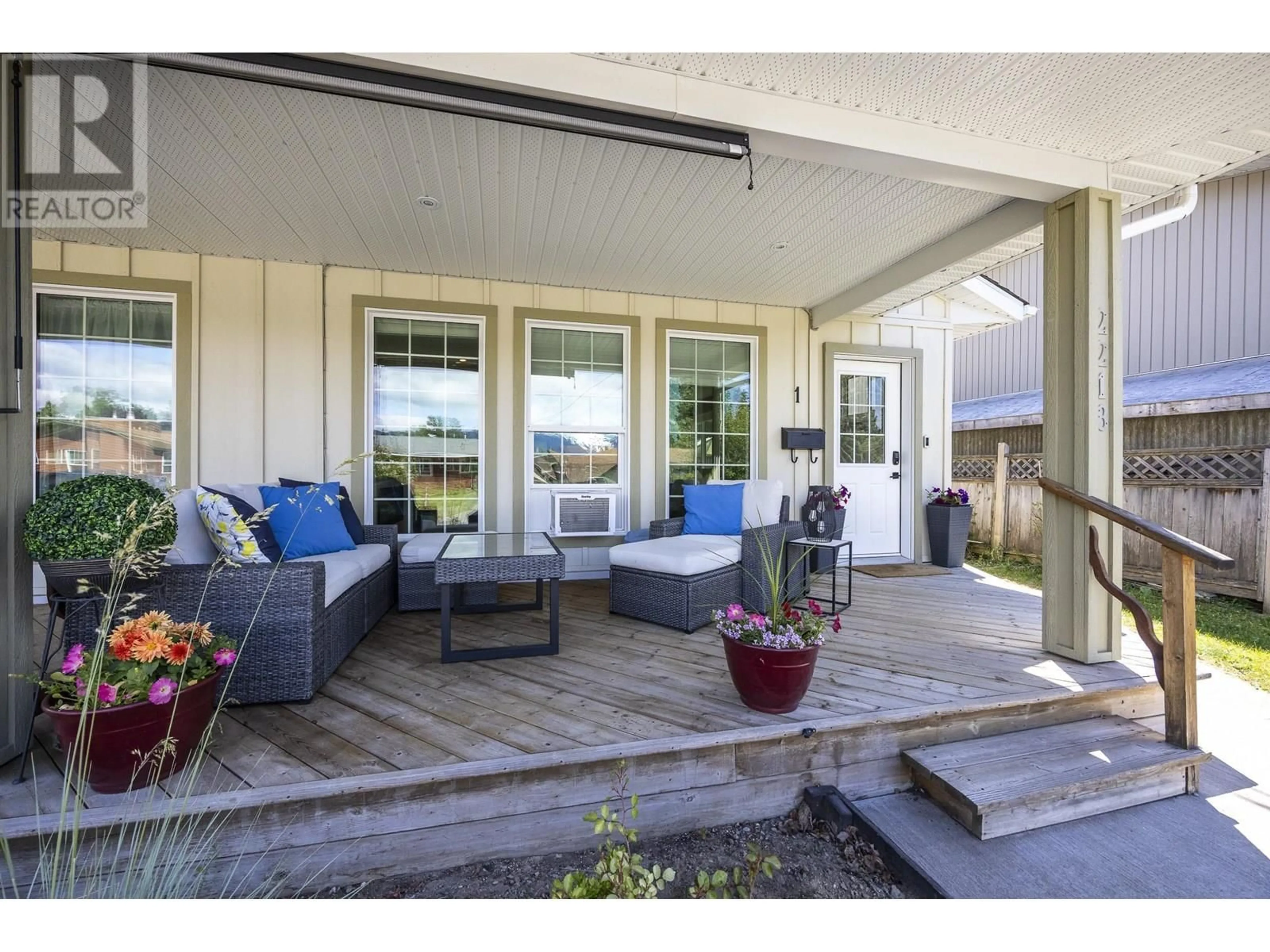 Patio, water/lake/river/ocean view for 1 - 2218 EVERGREEN STREET, Terrace British Columbia V8G2P8
