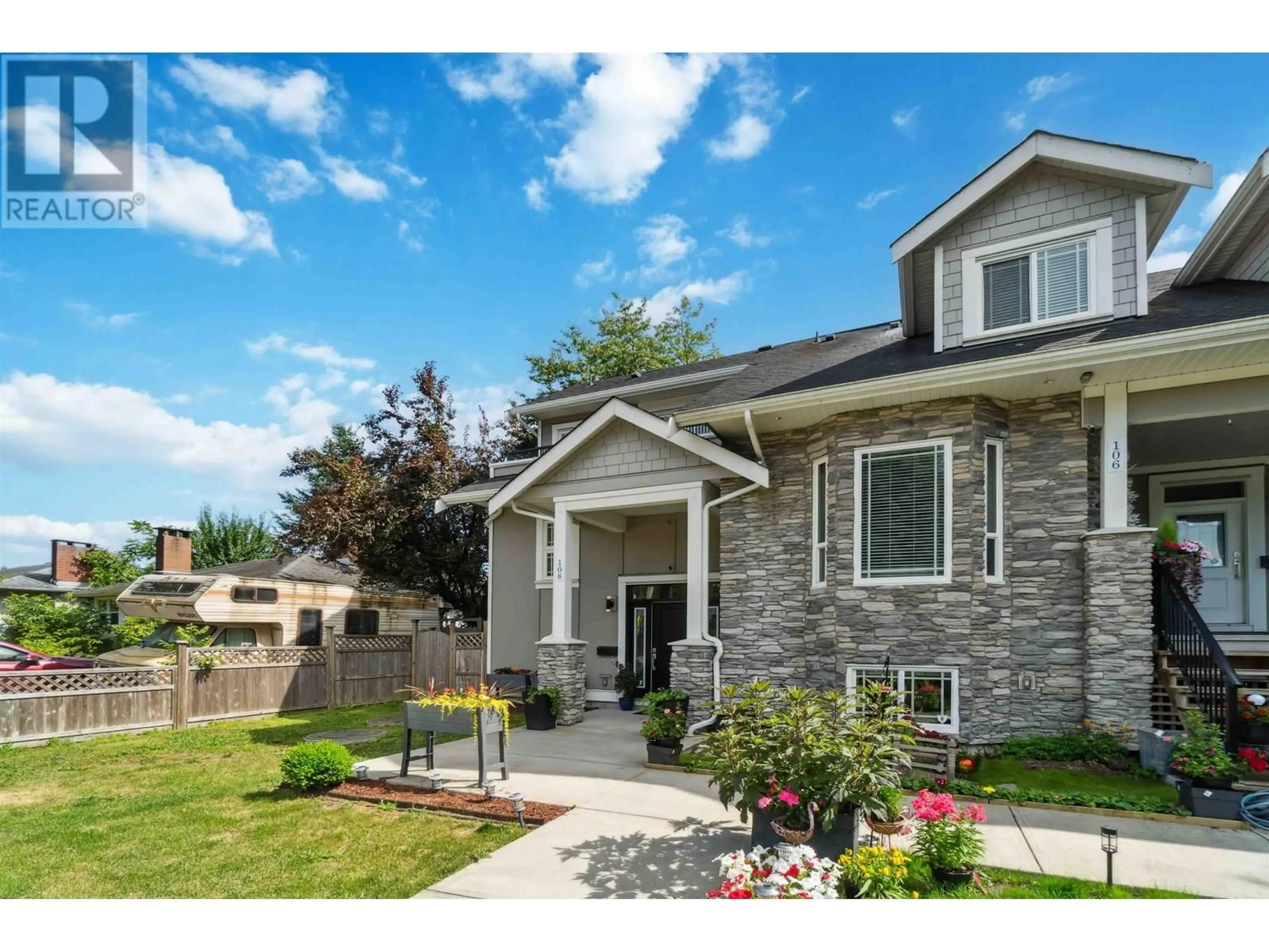 Home with brick exterior material, street for 108 - 22032 119 AVENUE, Maple Ridge British Columbia V2X2Y4