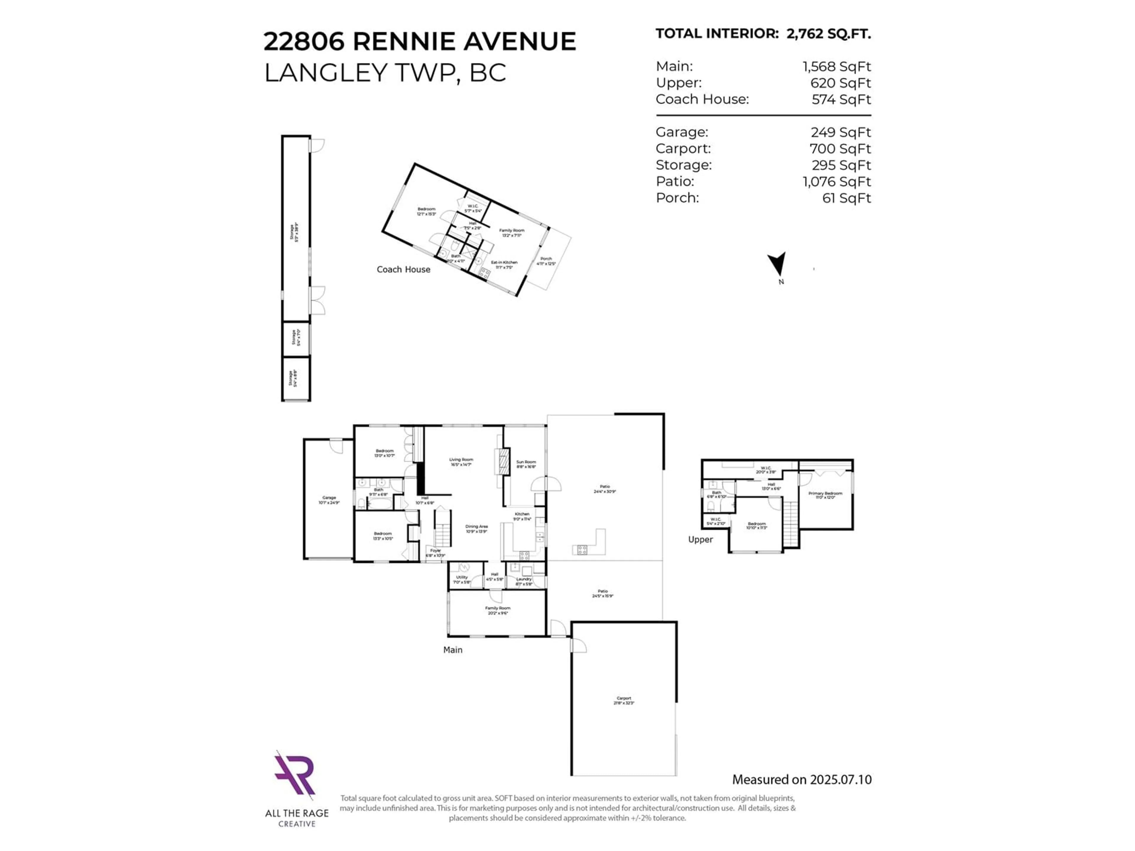 Floor plan for 22806 RENNIE, Langley British Columbia V1M2S3