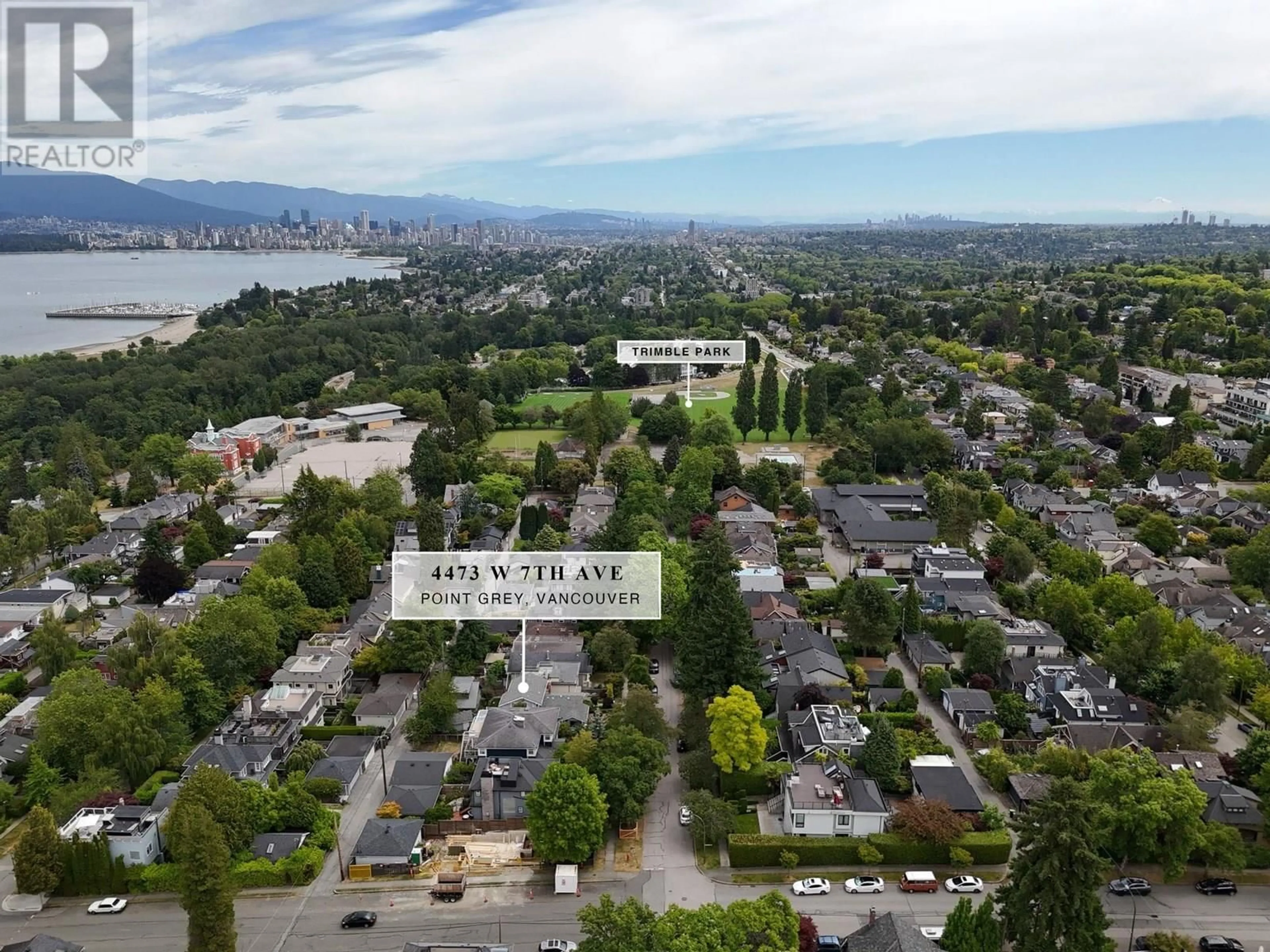 A pic from outside/outdoor area/front of a property/back of a property/a pic from drone, mountain view for 4473 7TH AVENUE, Vancouver British Columbia V6R1X1