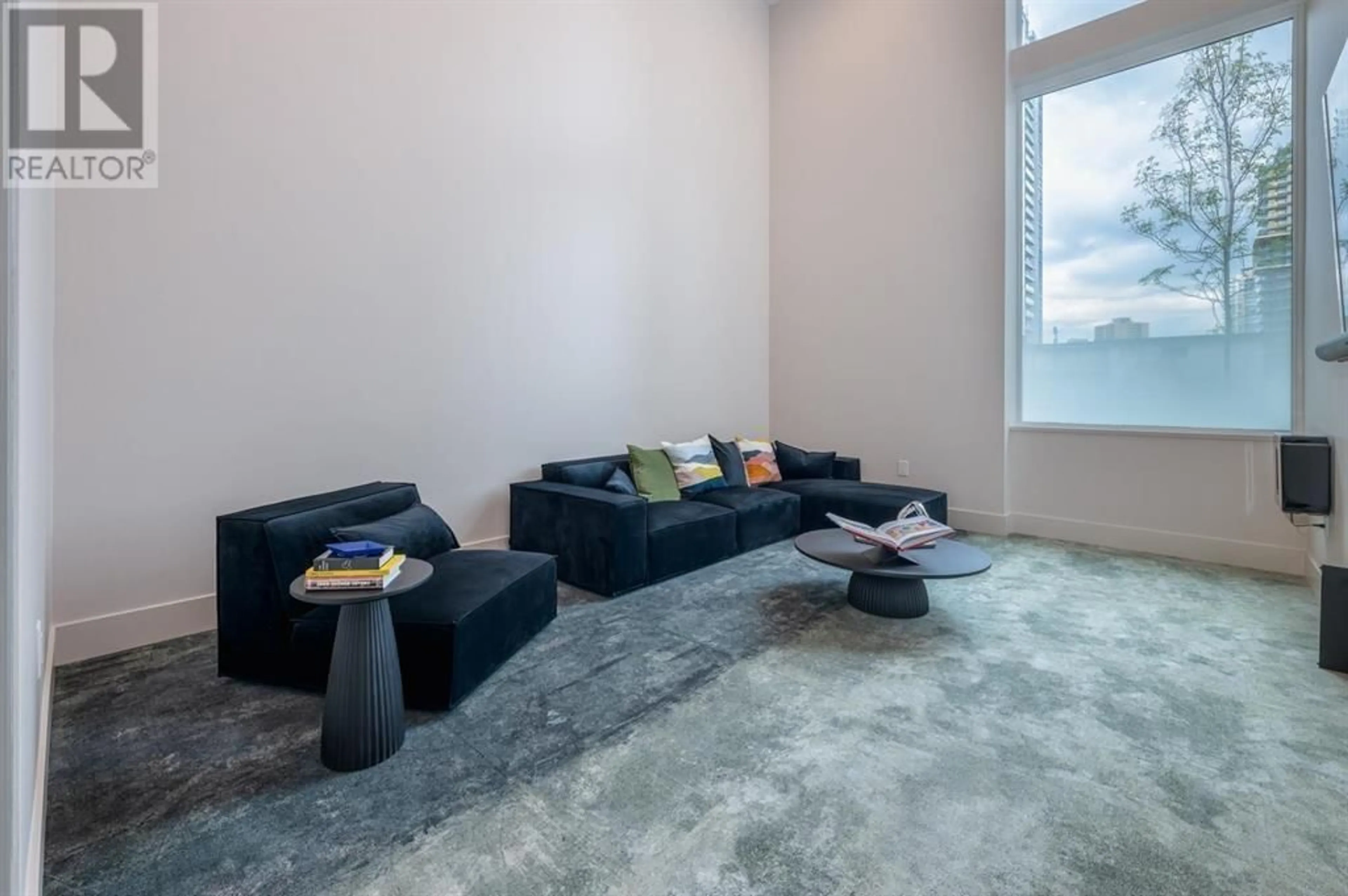 Living room with furniture, cement floor for 2404 - 6537 TELFORD AVENUE, Burnaby British Columbia V5H0K9