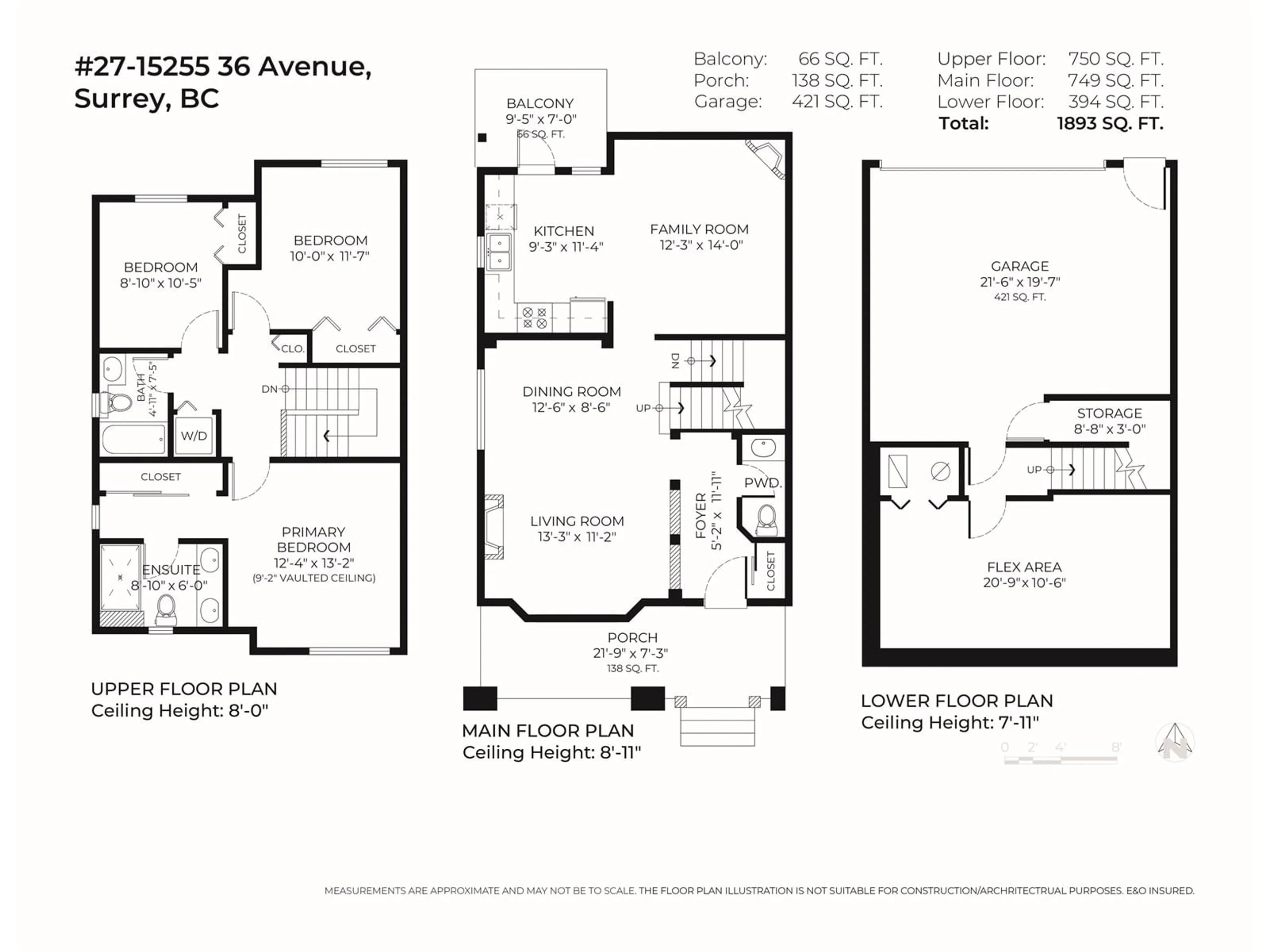 Floor plan for 27 - 15255 36, Surrey British Columbia V3Z0Y4