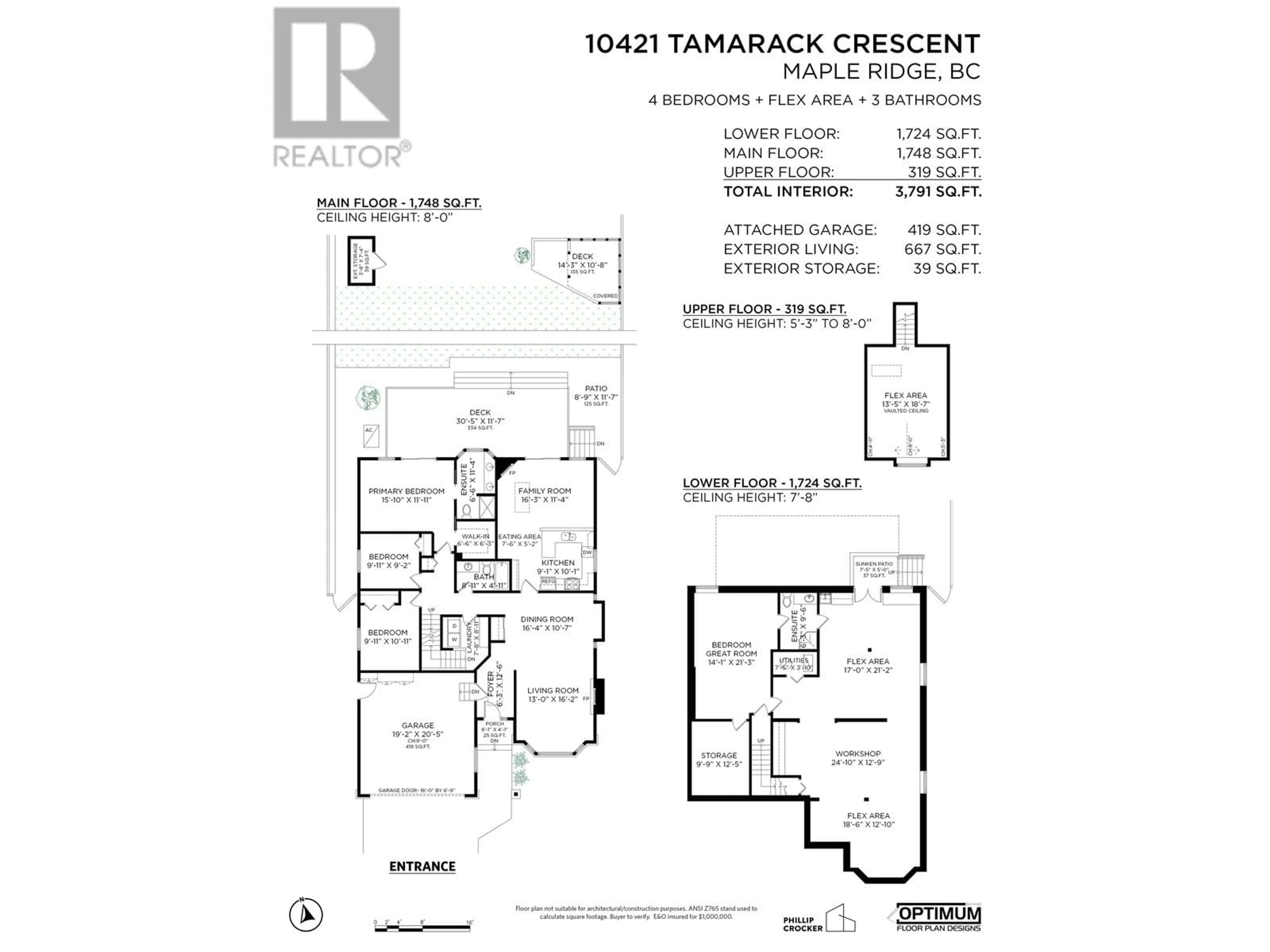 Floor plan for 10421 TAMARACK CRESCENT, Maple Ridge British Columbia V2W1B3