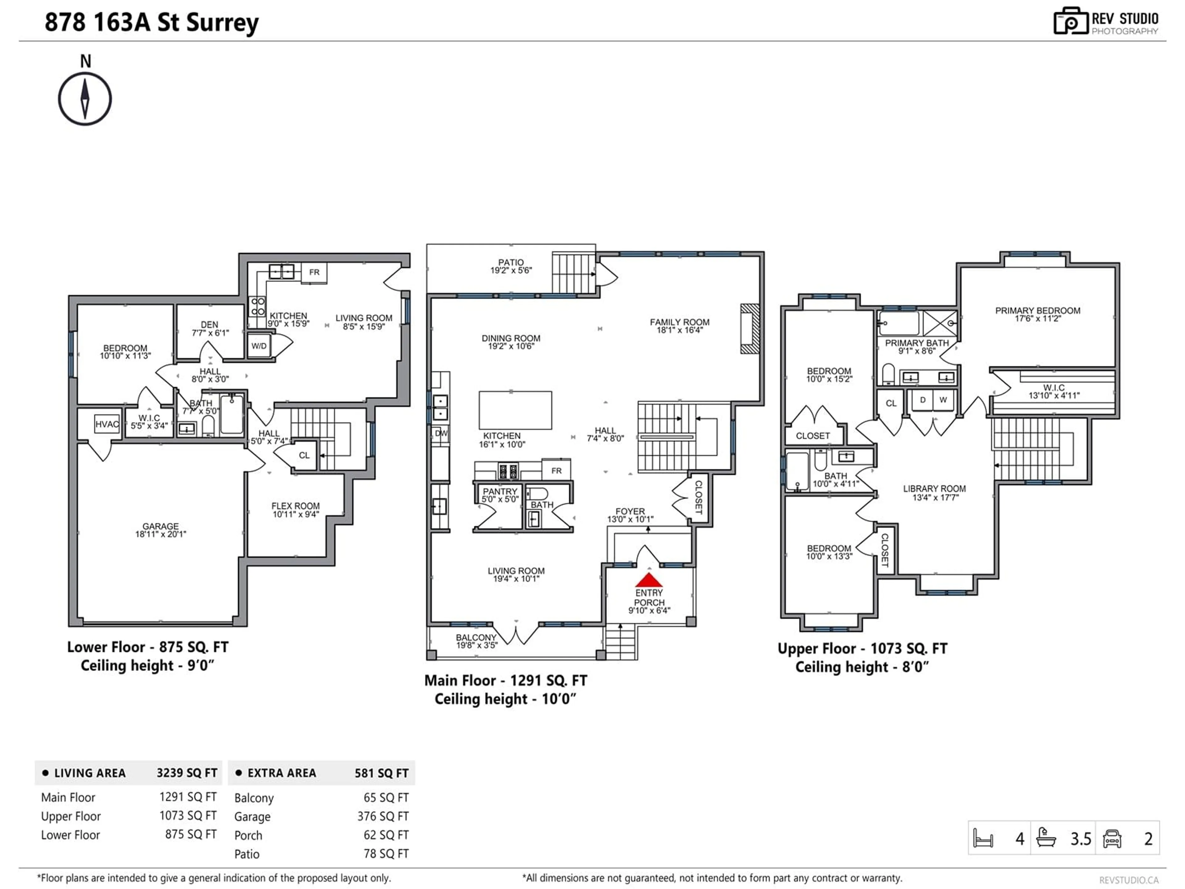 Floor plan for 878 163A, Surrey British Columbia V4A0B3
