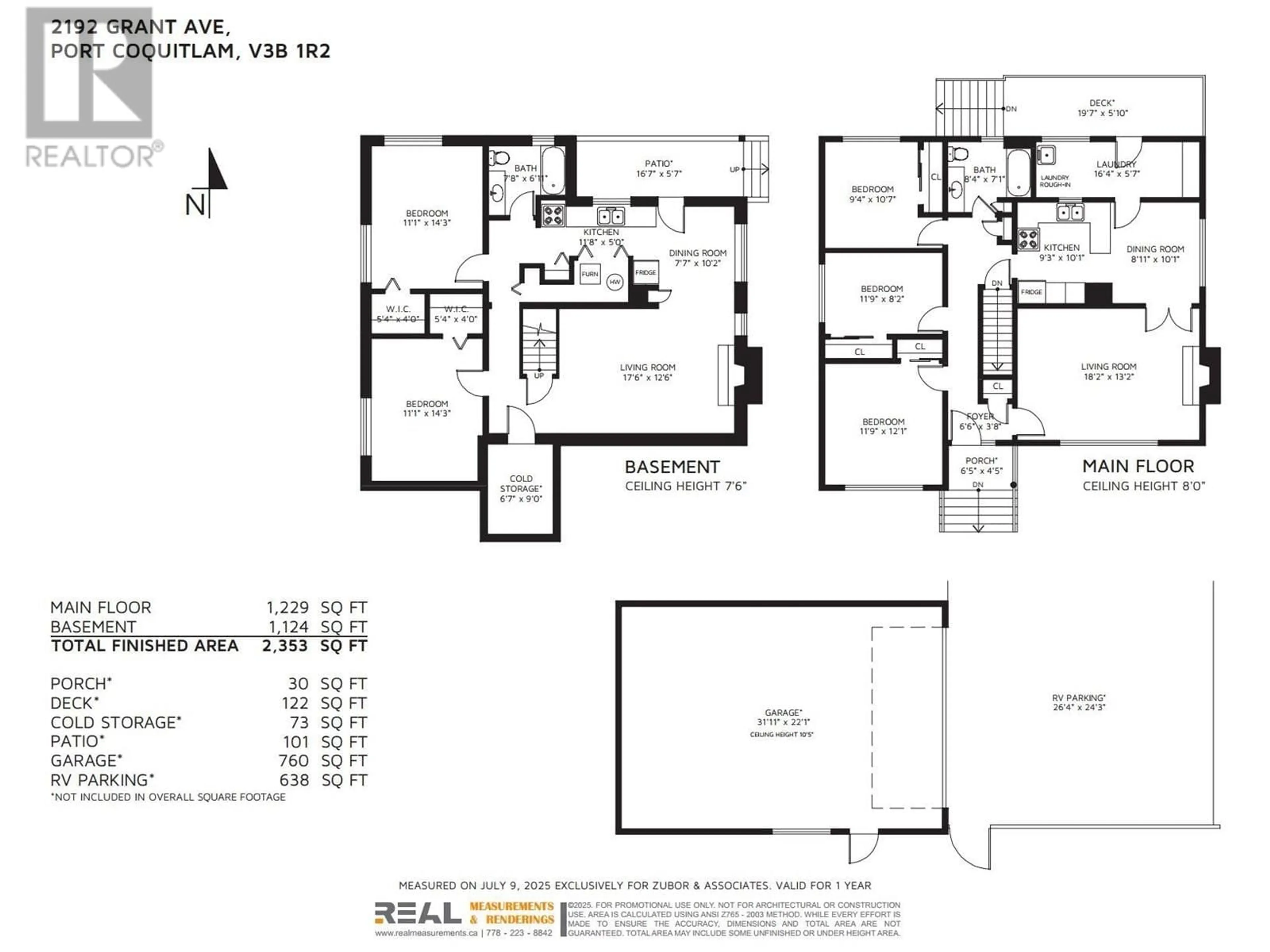 Floor plan for 2192 GRANT AVENUE, Port Coquitlam British Columbia V3B1R2