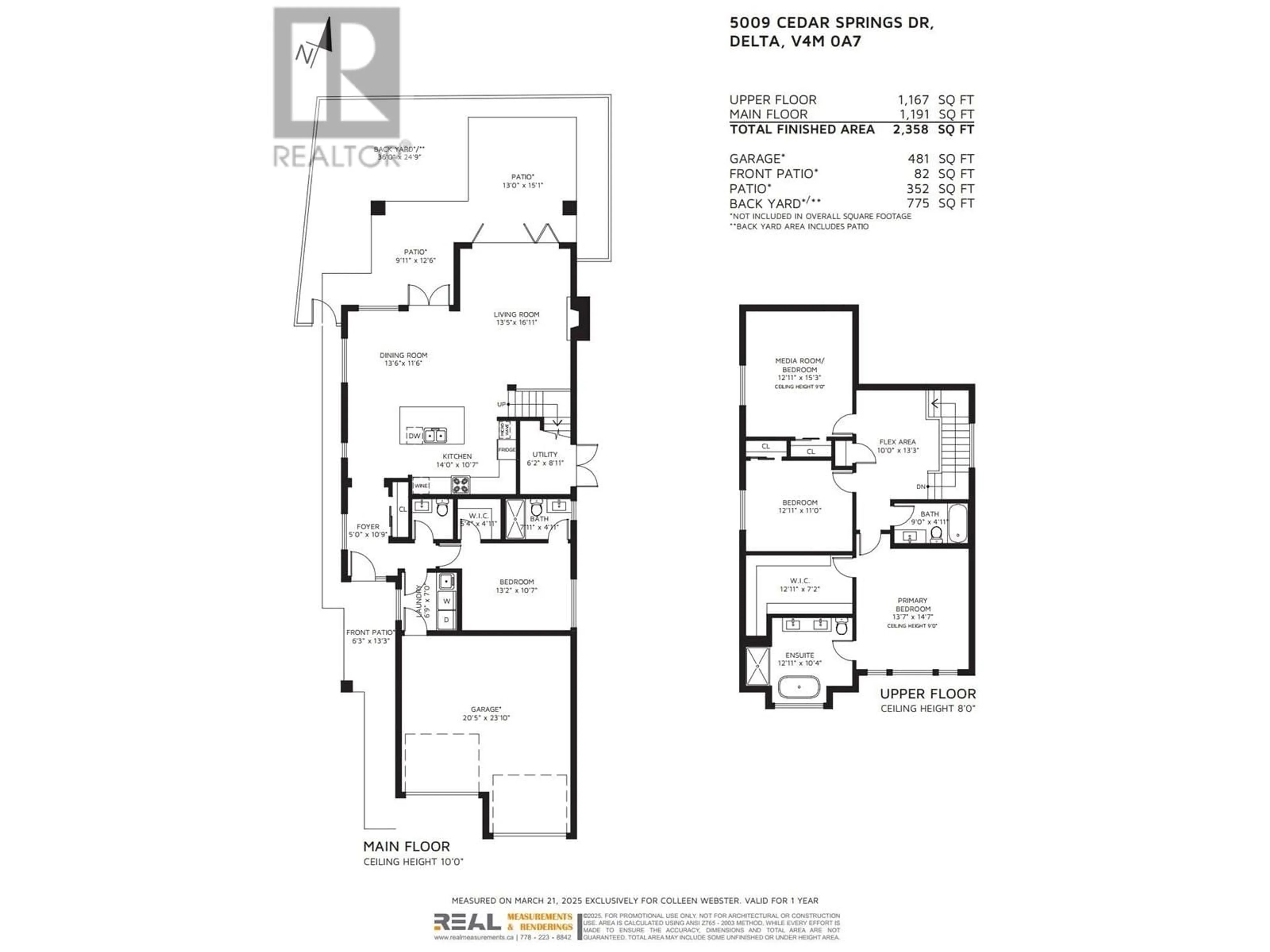 Floor plan for 5009 CEDAR SPRINGS DRIVE, Tsawwassen British Columbia V4M0A7