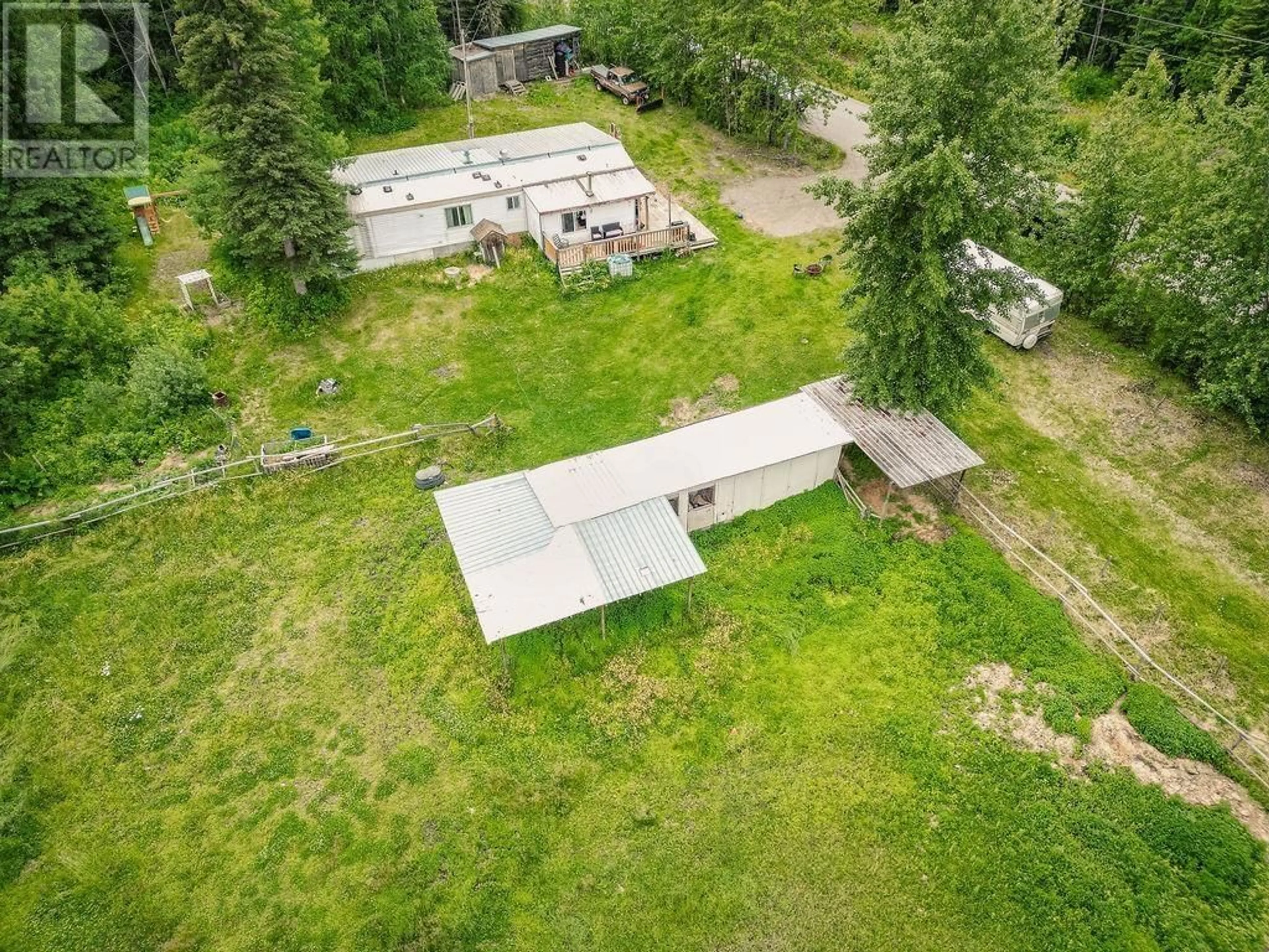 A pic from outside/outdoor area/front of a property/back of a property/a pic from drone, unknown for 4852 POLLARD ROAD, Quesnel British Columbia V2J6X5