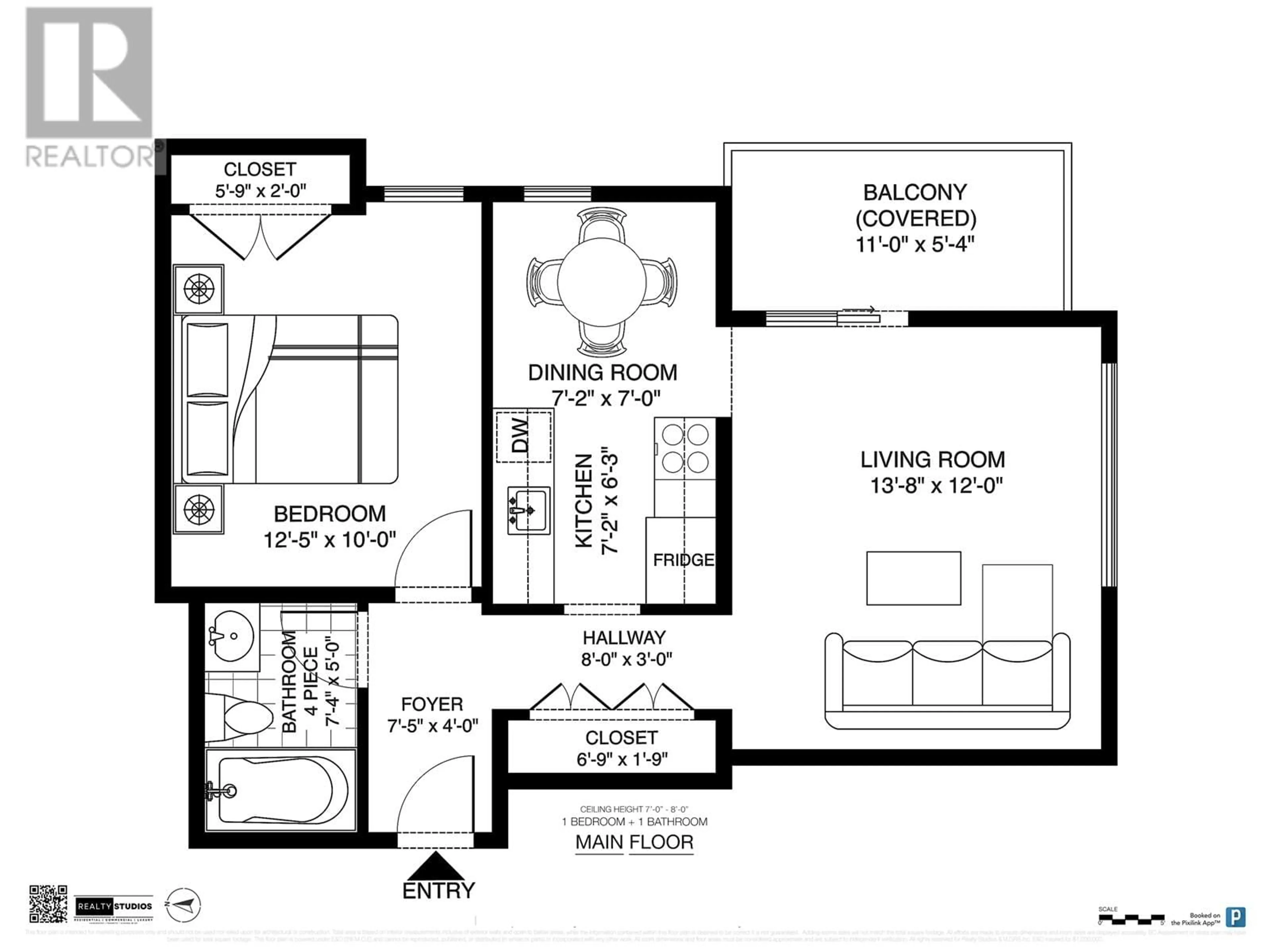 Floor plan for 209 - 2920 ASH STREET, Vancouver British Columbia V5Z4A6