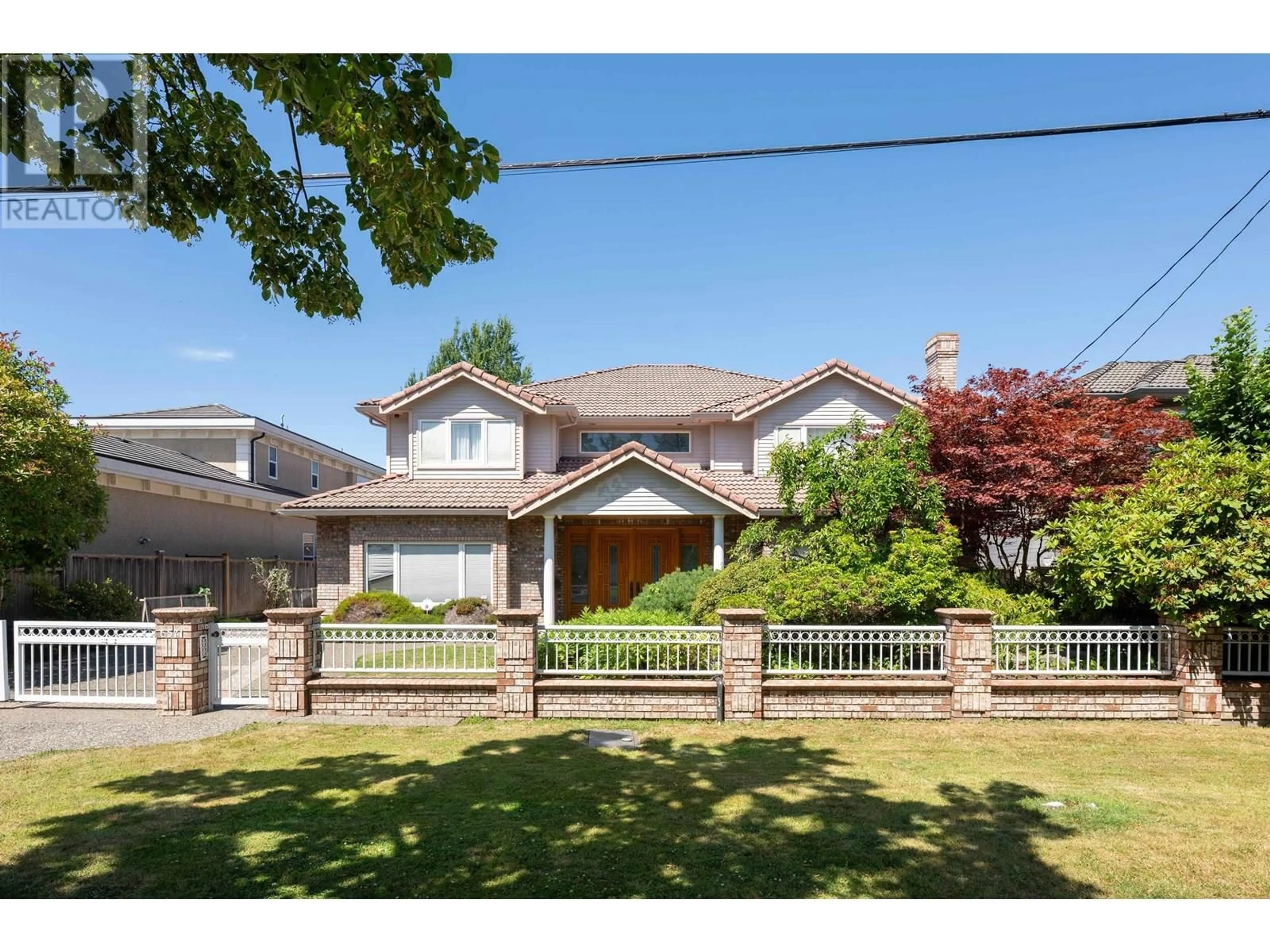 Home with brick exterior material, street for 6571 CHATTERTON ROAD, Richmond British Columbia V7C2Y6