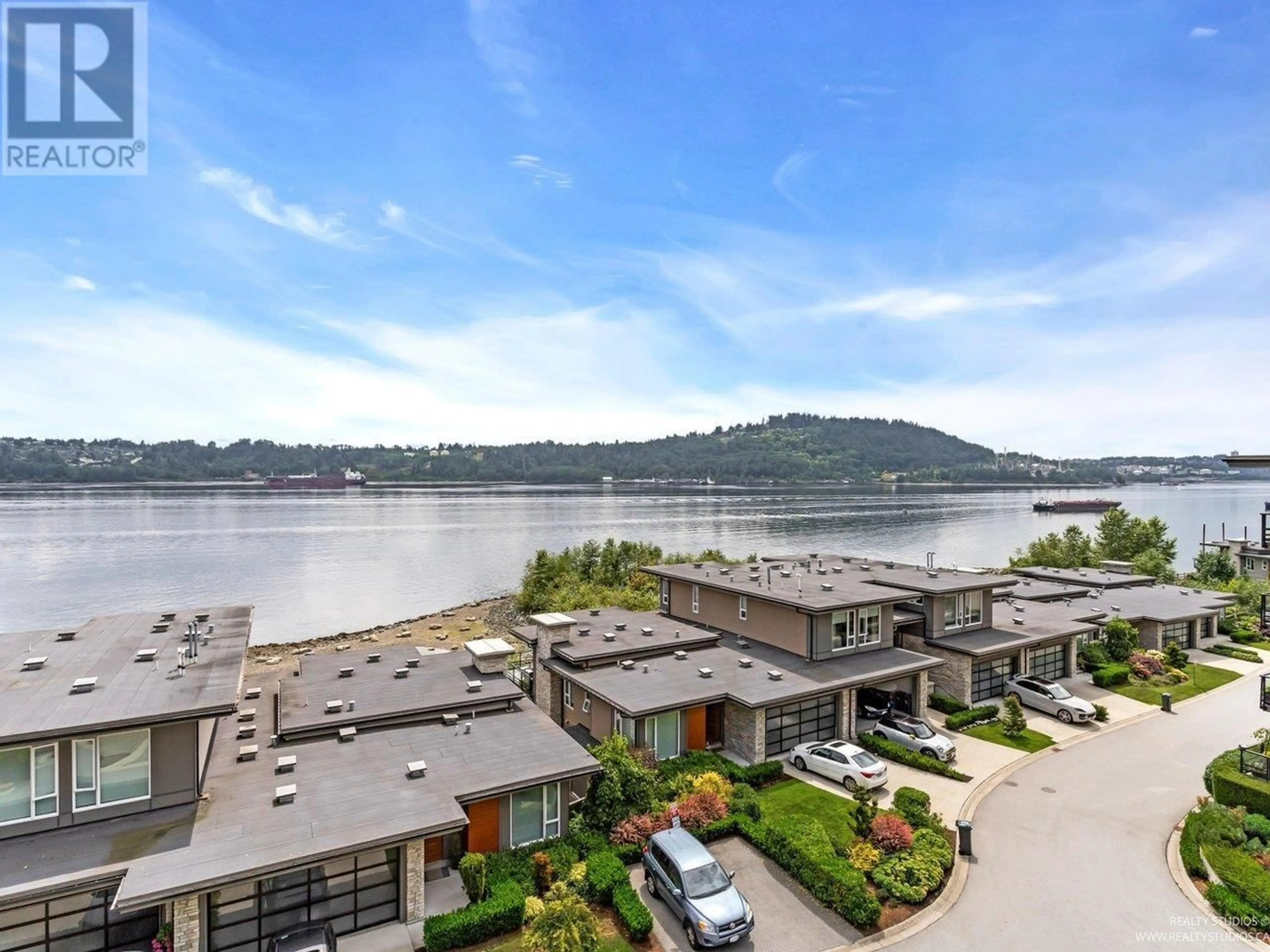 Patio, water/lake/river/ocean view for 401 - 3911 CATES LANDING WAY, North Vancouver British Columbia V7G0A6