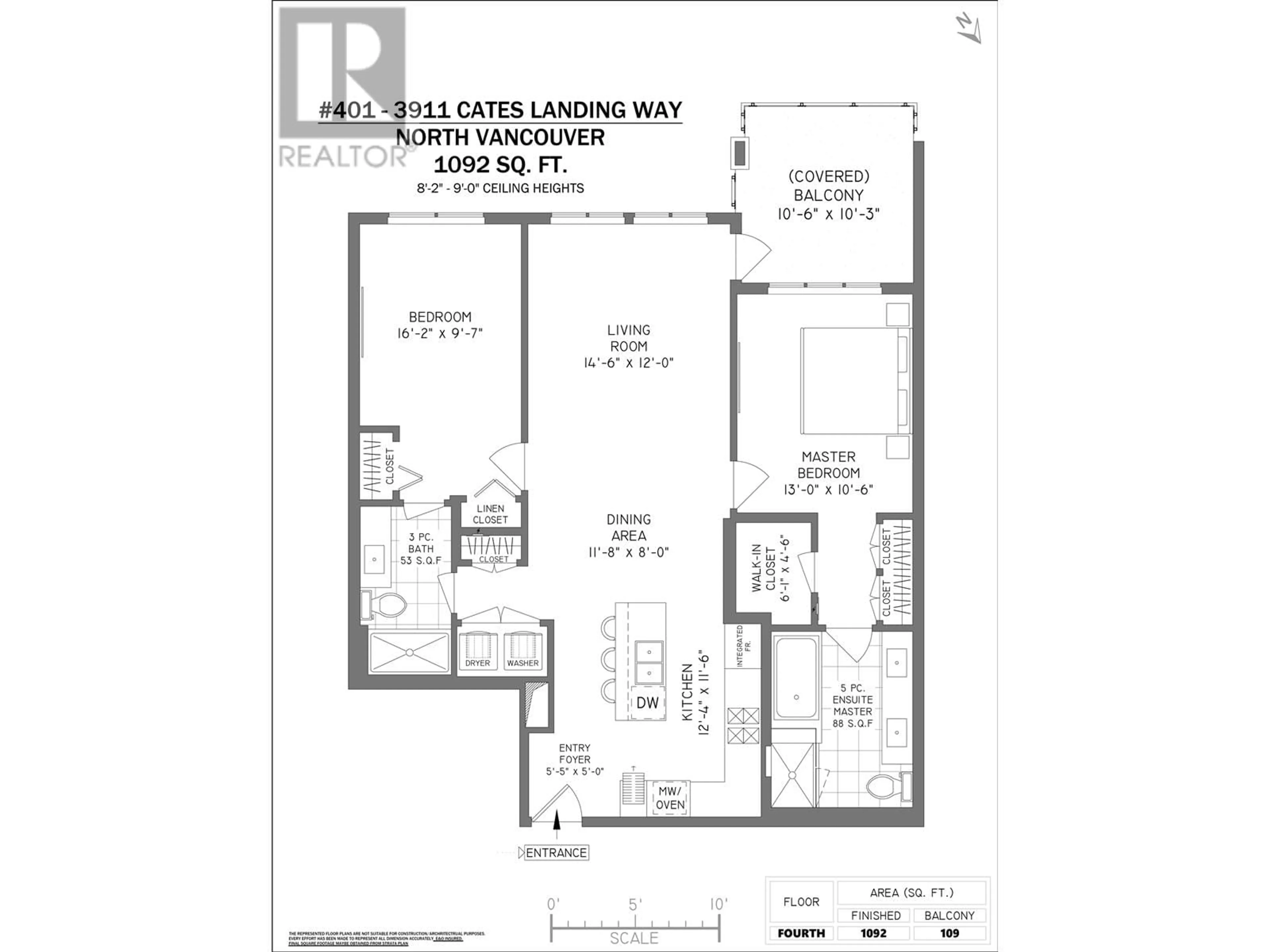Floor plan for 401 - 3911 CATES LANDING WAY, North Vancouver British Columbia V7G0A6