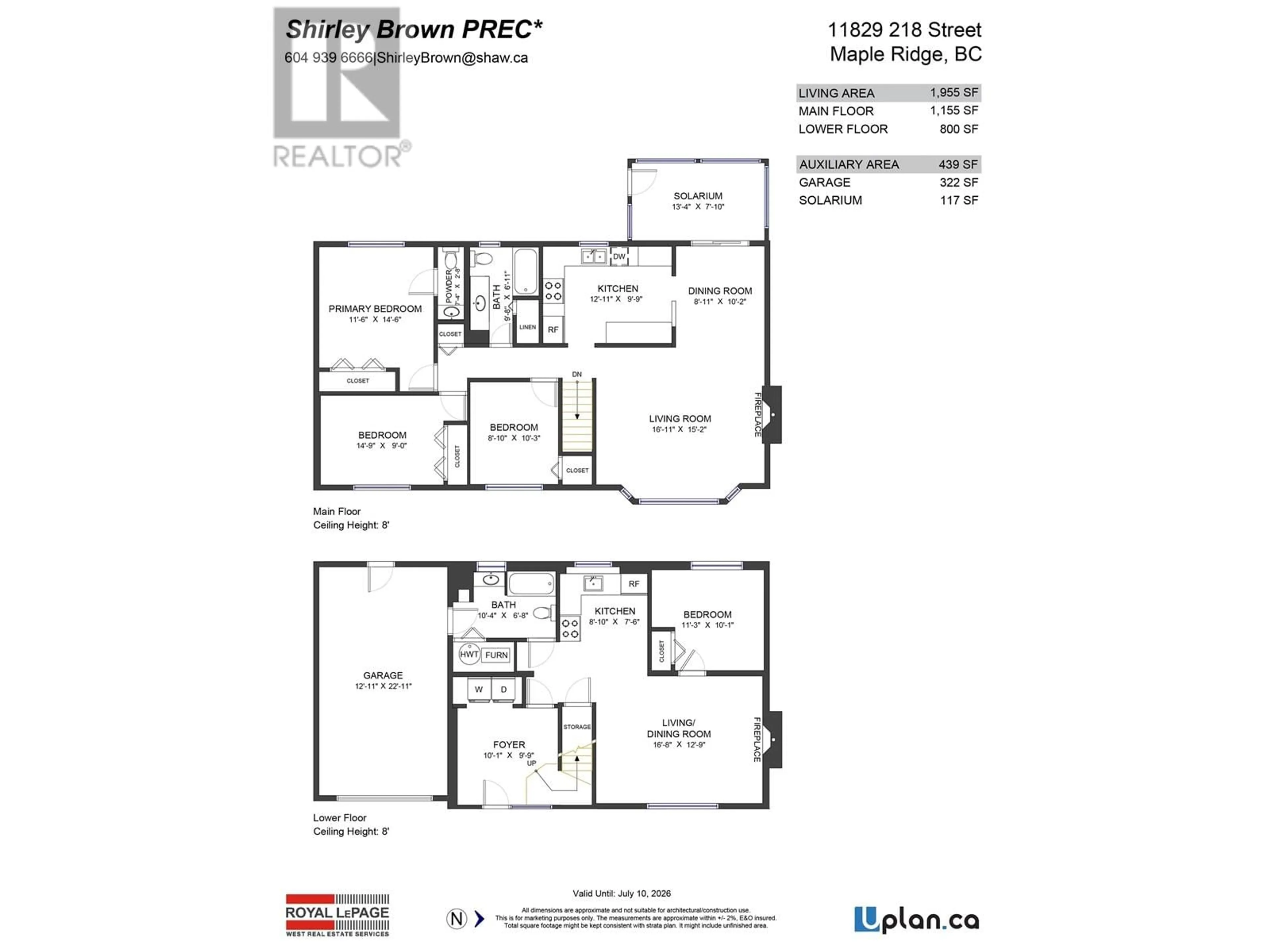 Floor plan for 11829 218 STREET, Maple Ridge British Columbia V2X7W1