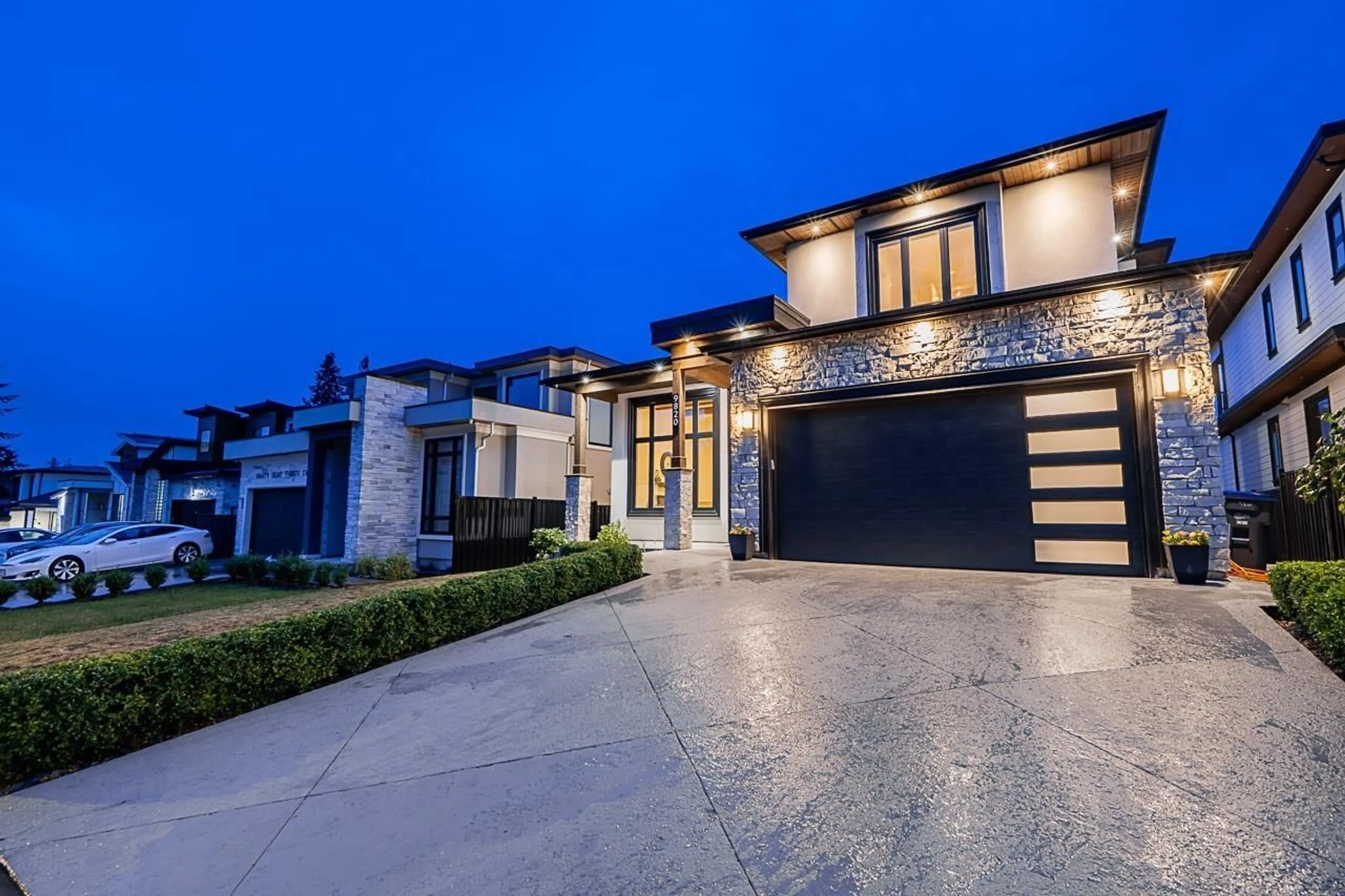 Home with brick exterior material, street for 9820 179, Surrey British Columbia V4N4J5