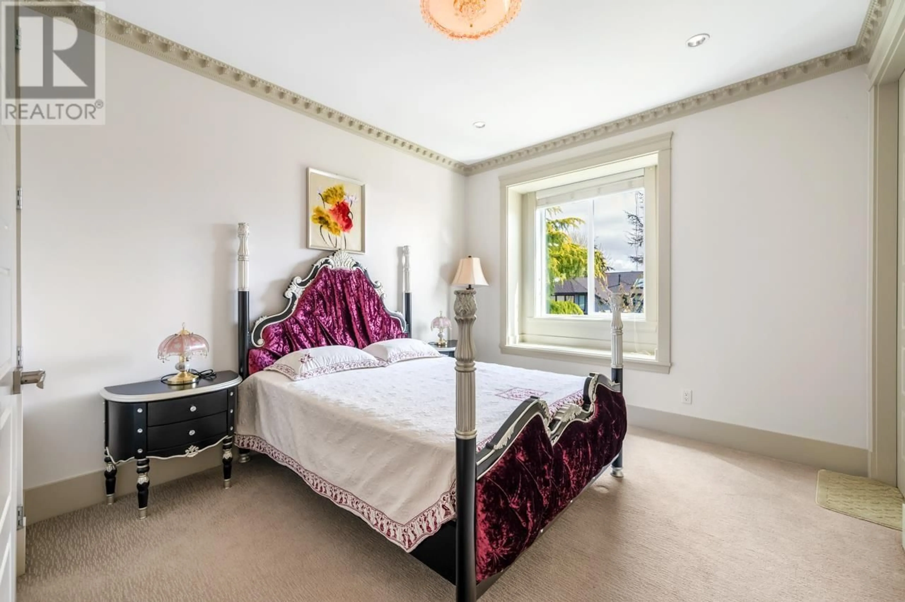 Bedroom with bed, carpet floor for 8511 SUNNYWOOD DRIVE, Richmond British Columbia V6Y3G4