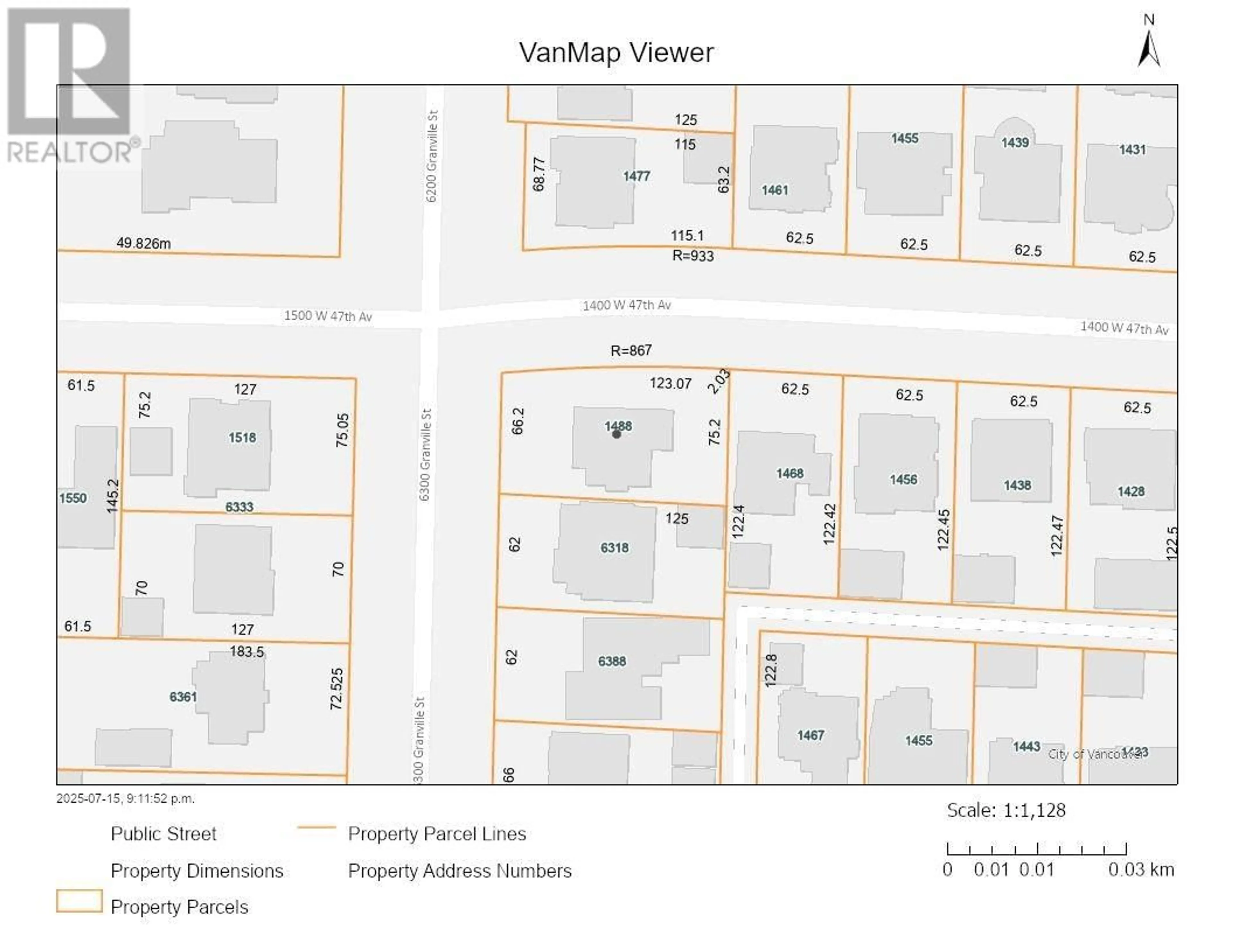 Floor plan for 1488 47TH AVENUE, Vancouver British Columbia V6M2M1