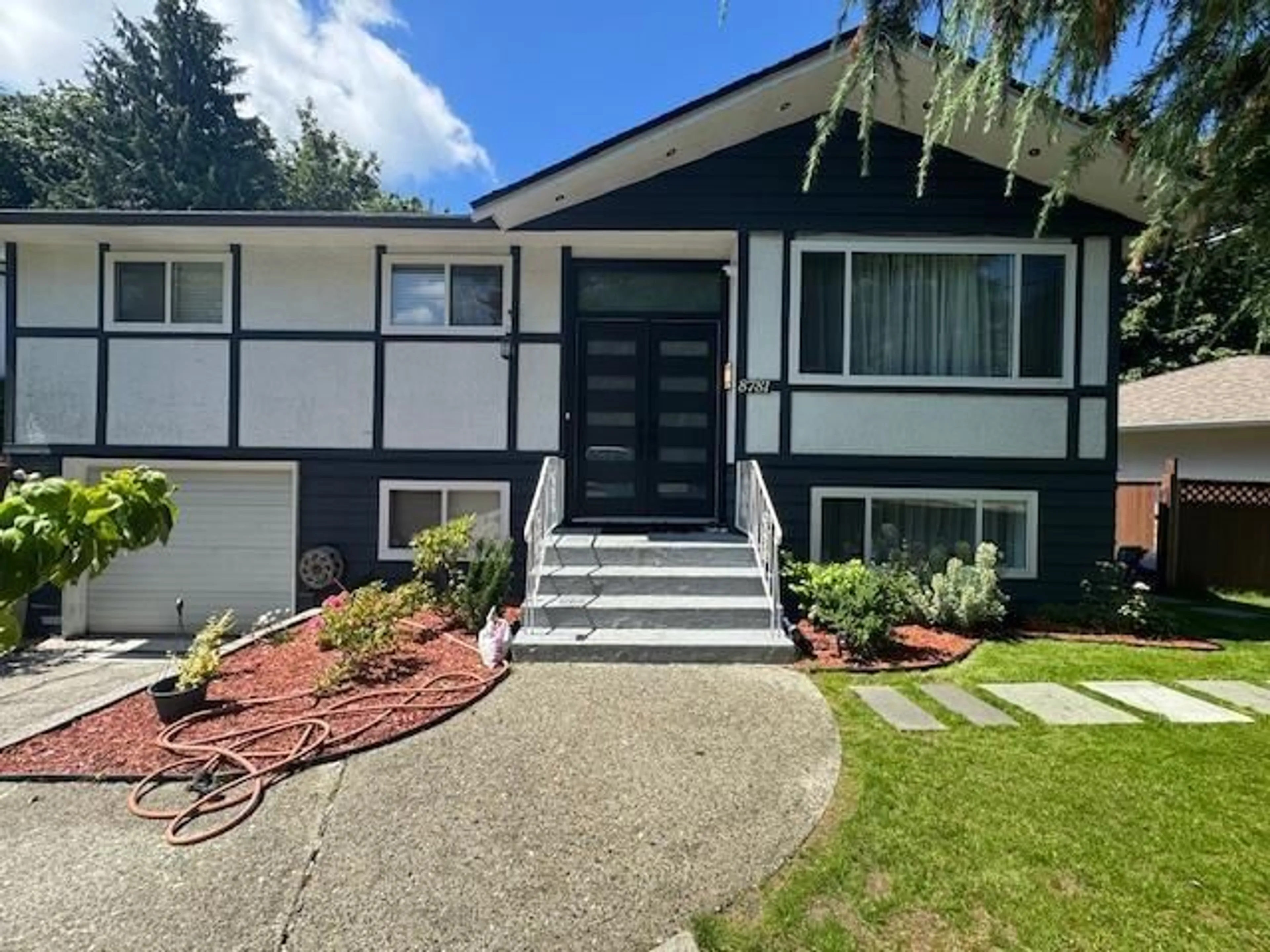 Home with vinyl exterior material, street for 8781 SHEPHERD, Delta British Columbia V4C4J9