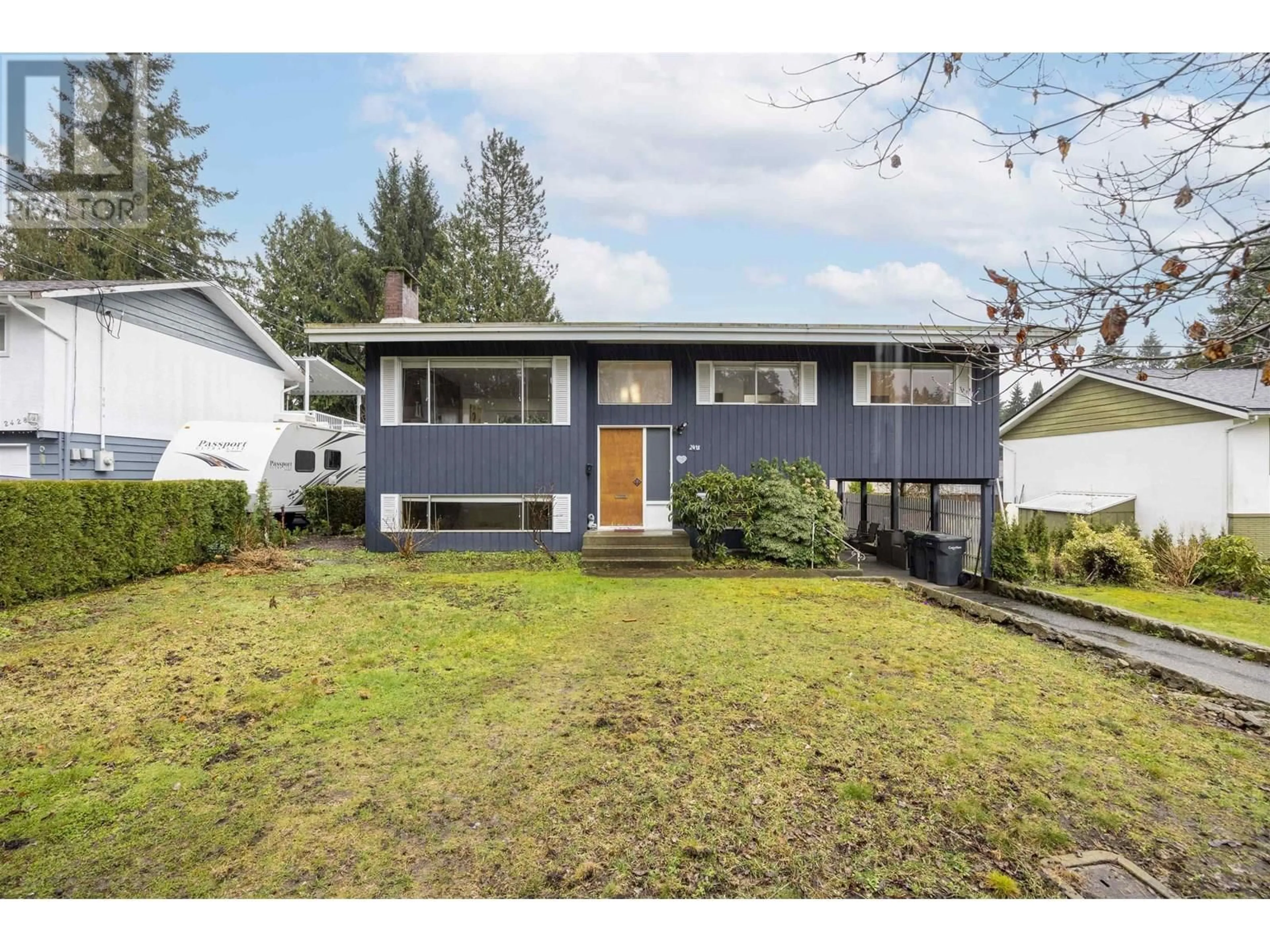 Home with vinyl exterior material, street for 2418 WARRENTON AVENUE, Coquitlam British Columbia V3K3M5