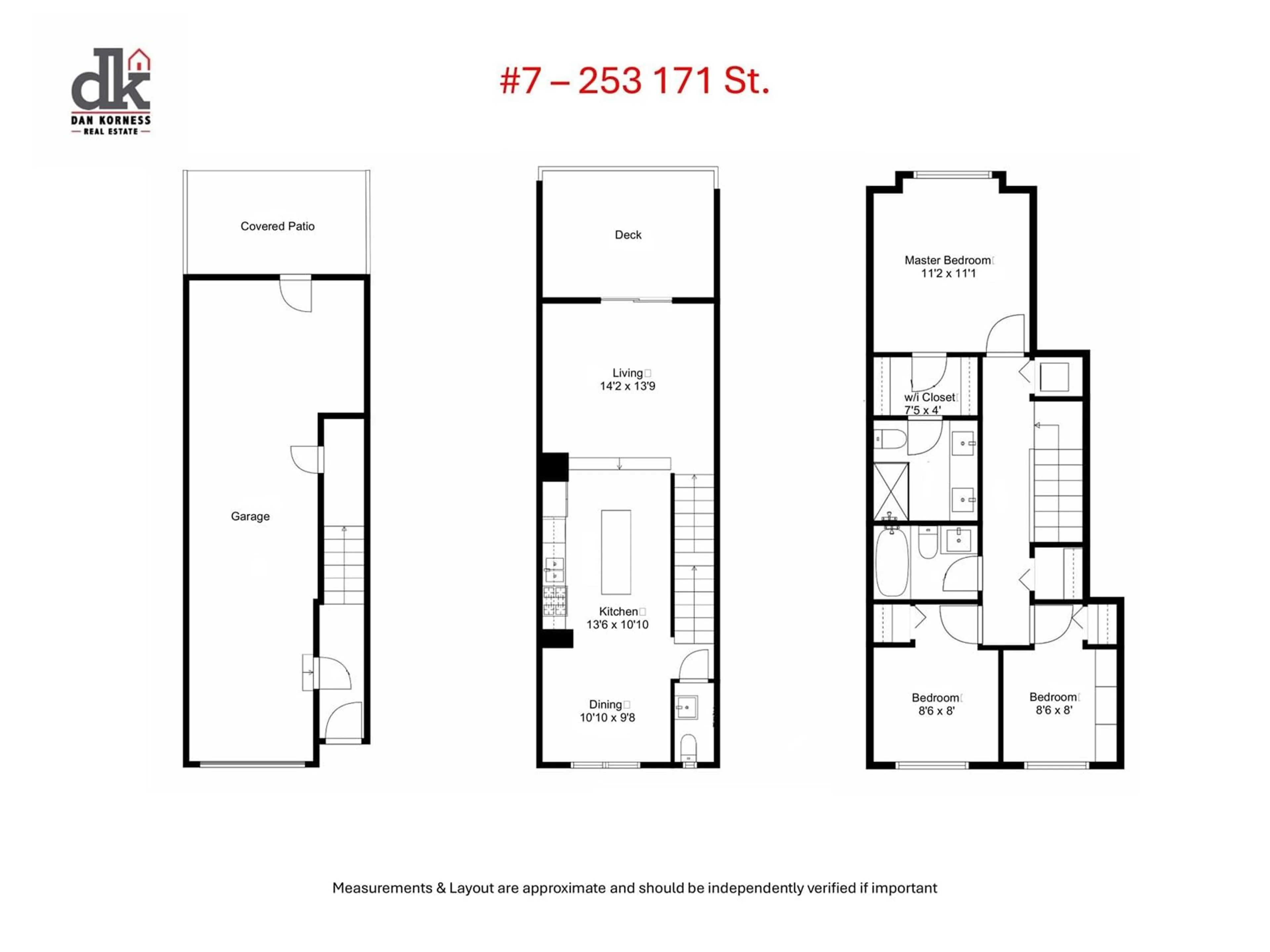 Floor plan for 7 - 253 171, Surrey British Columbia V3Z9P4