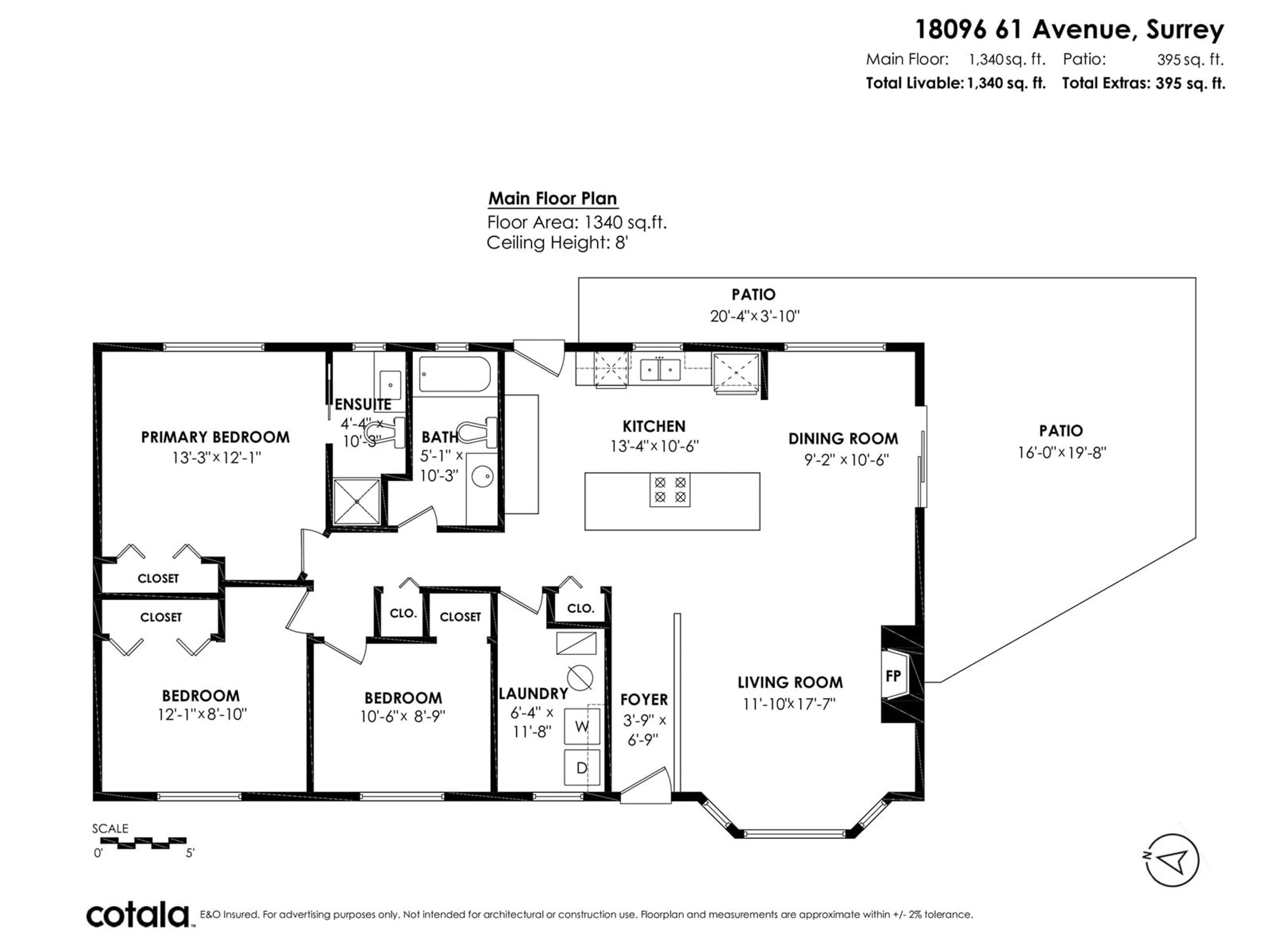 Floor plan for 18096 61, Surrey British Columbia V3S5V8