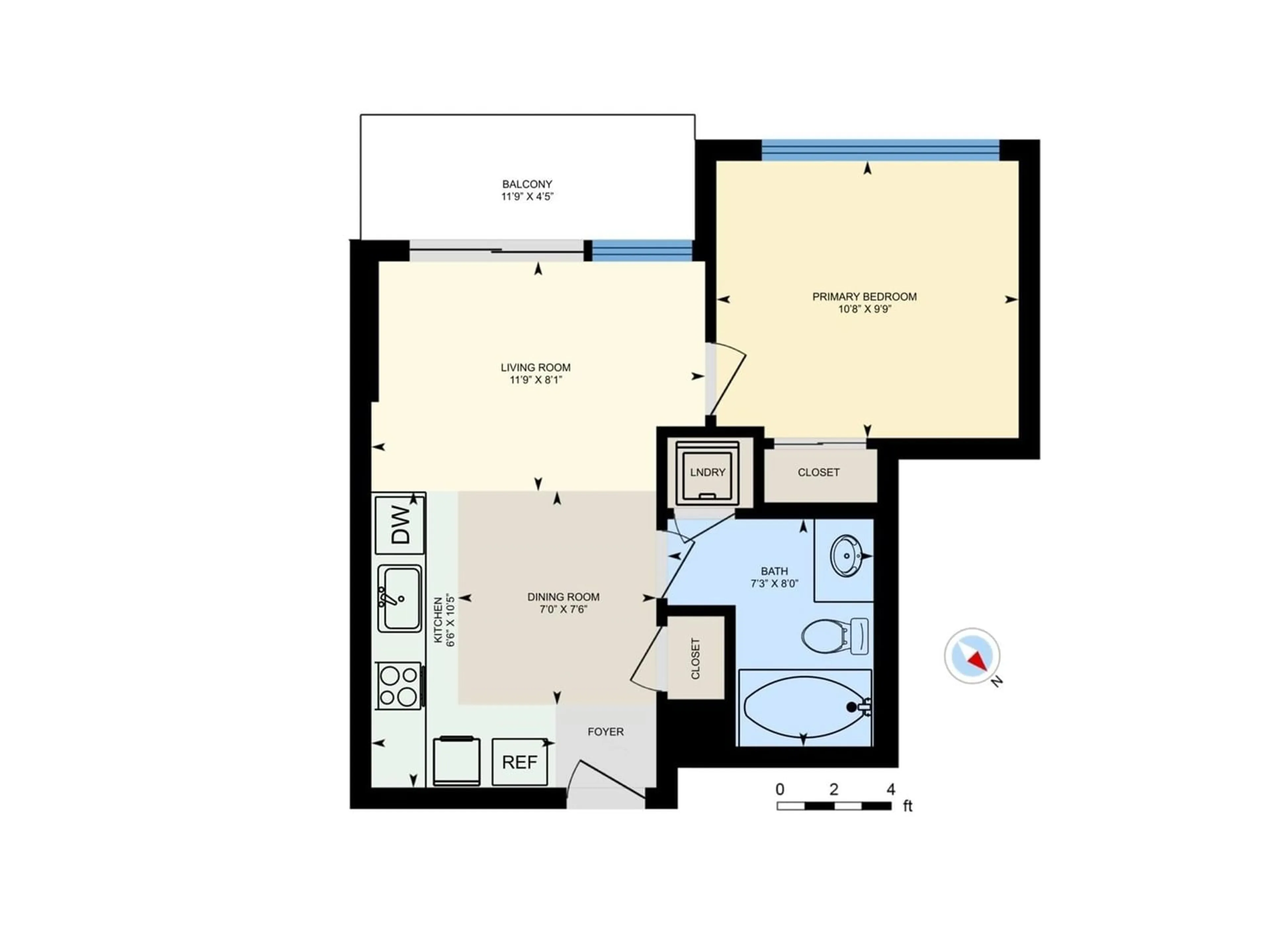 Floor plan for 2006 - 13359 OLD YALE, Surrey British Columbia V3T0S4