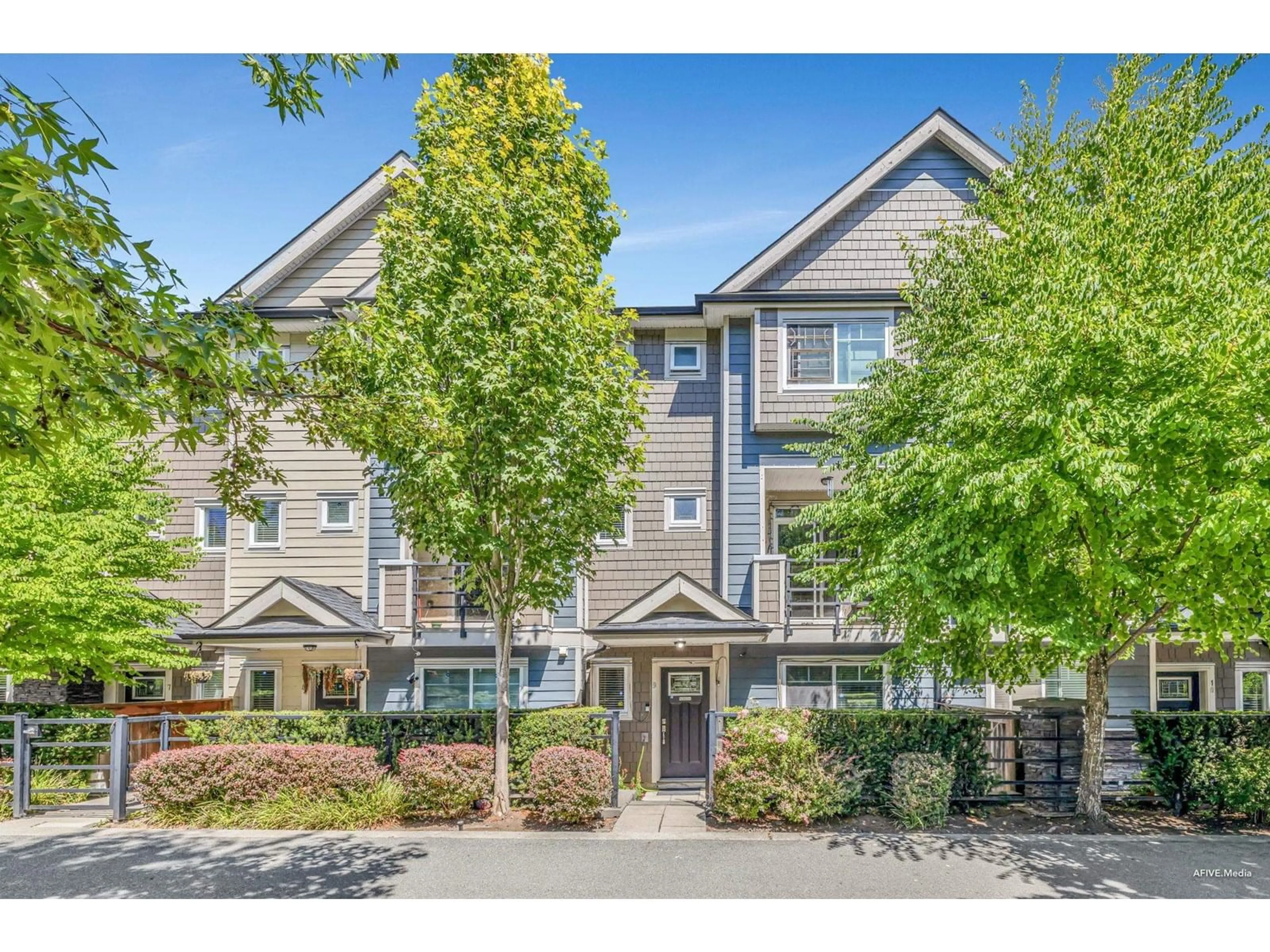A pic from outside/outdoor area/front of a property/back of a property/a pic from drone, street for 9 - 14285 64, Surrey British Columbia V3W1Z2