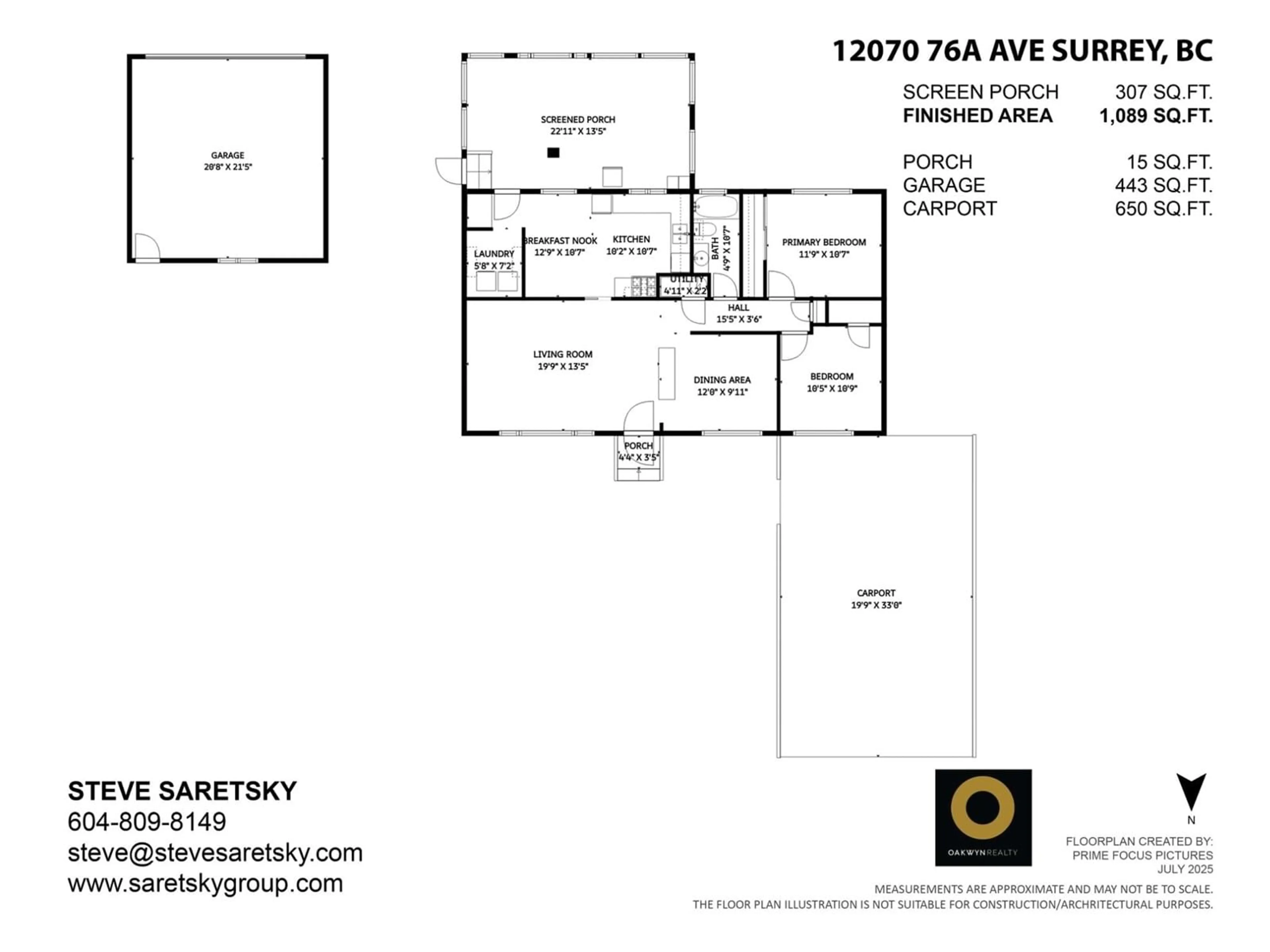 Floor plan for 12070 76A, Surrey British Columbia V3W2W5