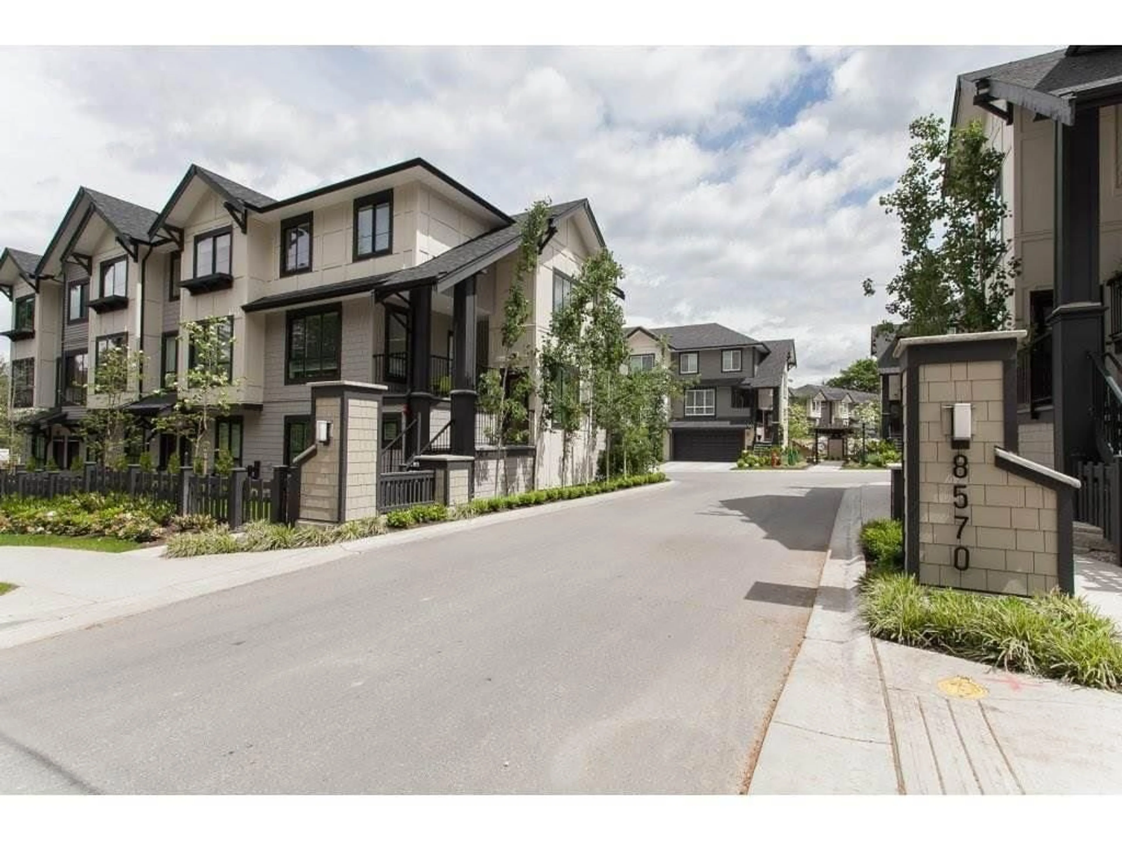 A pic from outside/outdoor area/front of a property/back of a property/a pic from drone, street for 2 - 8570 204, Langley British Columbia V2Y0T9