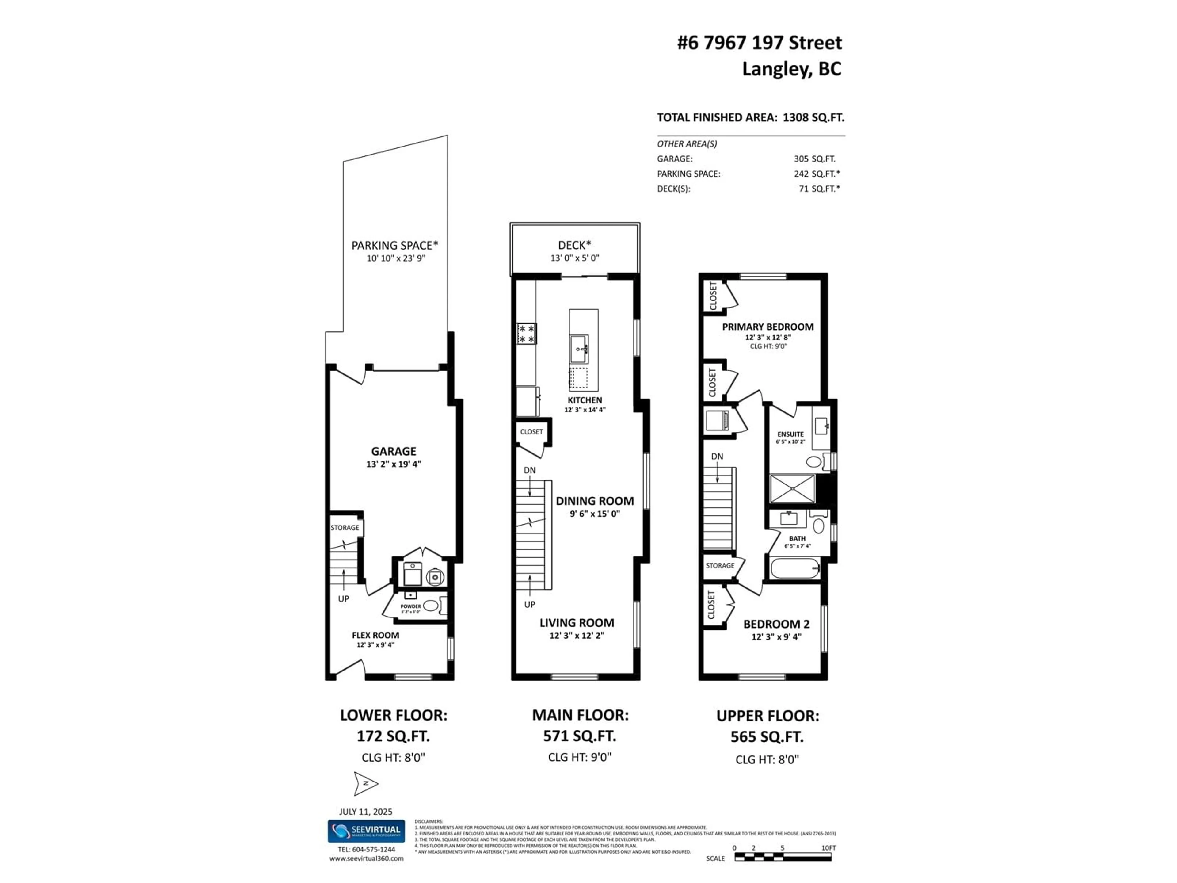 Floor plan for 6 - 7967 197, Langley British Columbia V2Y3P1