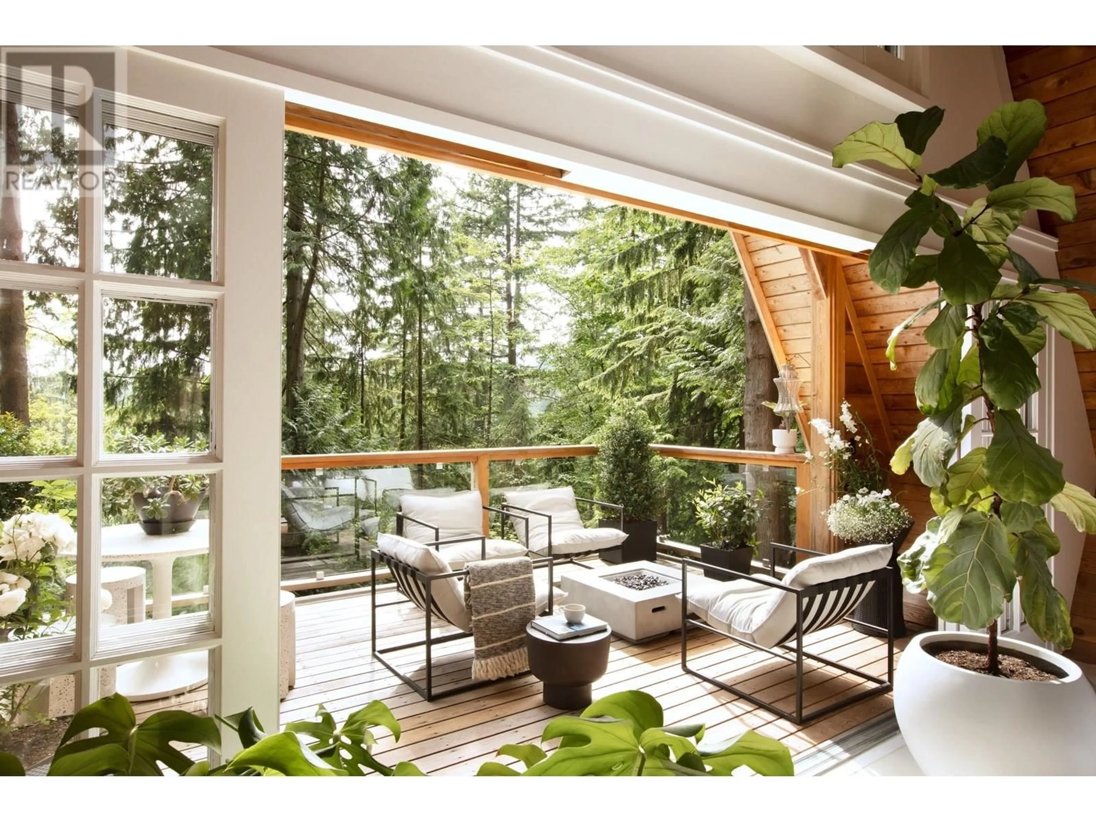Patio, forest/trees view for 1940 RIVERGROVE PLACE, North Vancouver British Columbia V7H2L4