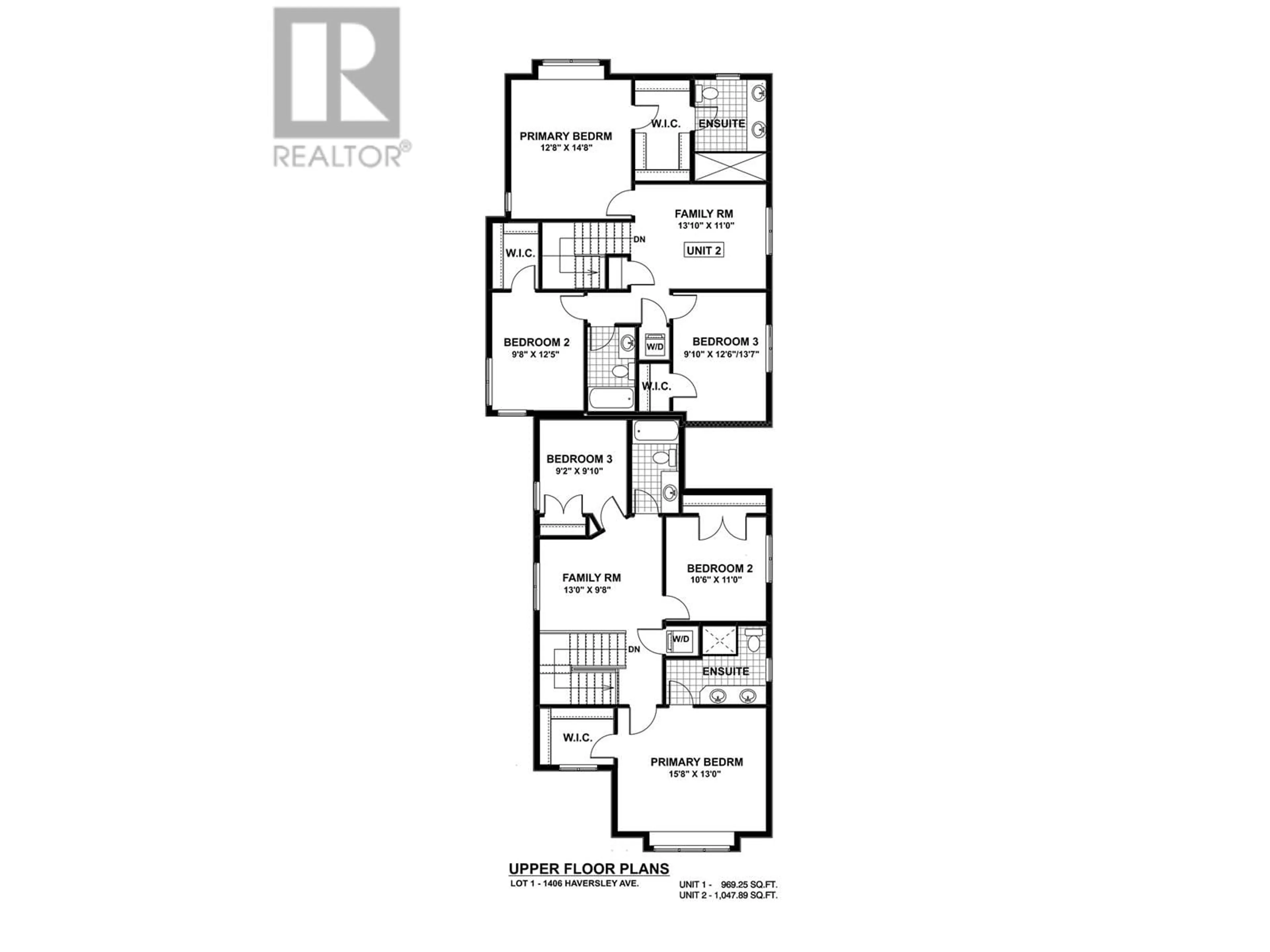 Floor plan for 1 - 1406 HAVERSLEY AVENUE, Coquitlam British Columbia V3J1V3