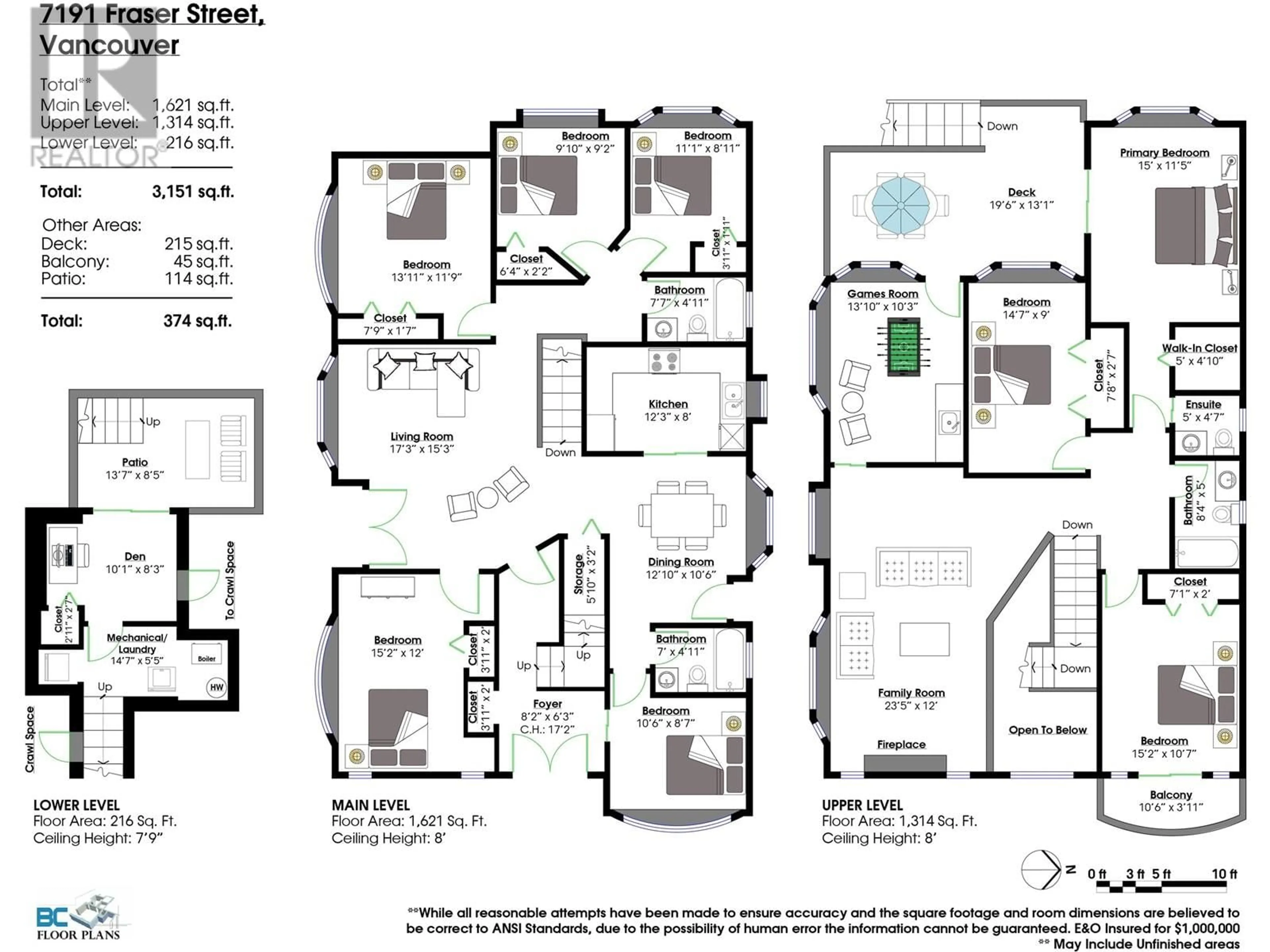 Floor plan for 7191 FRASER STREET, Vancouver British Columbia V5X3V6