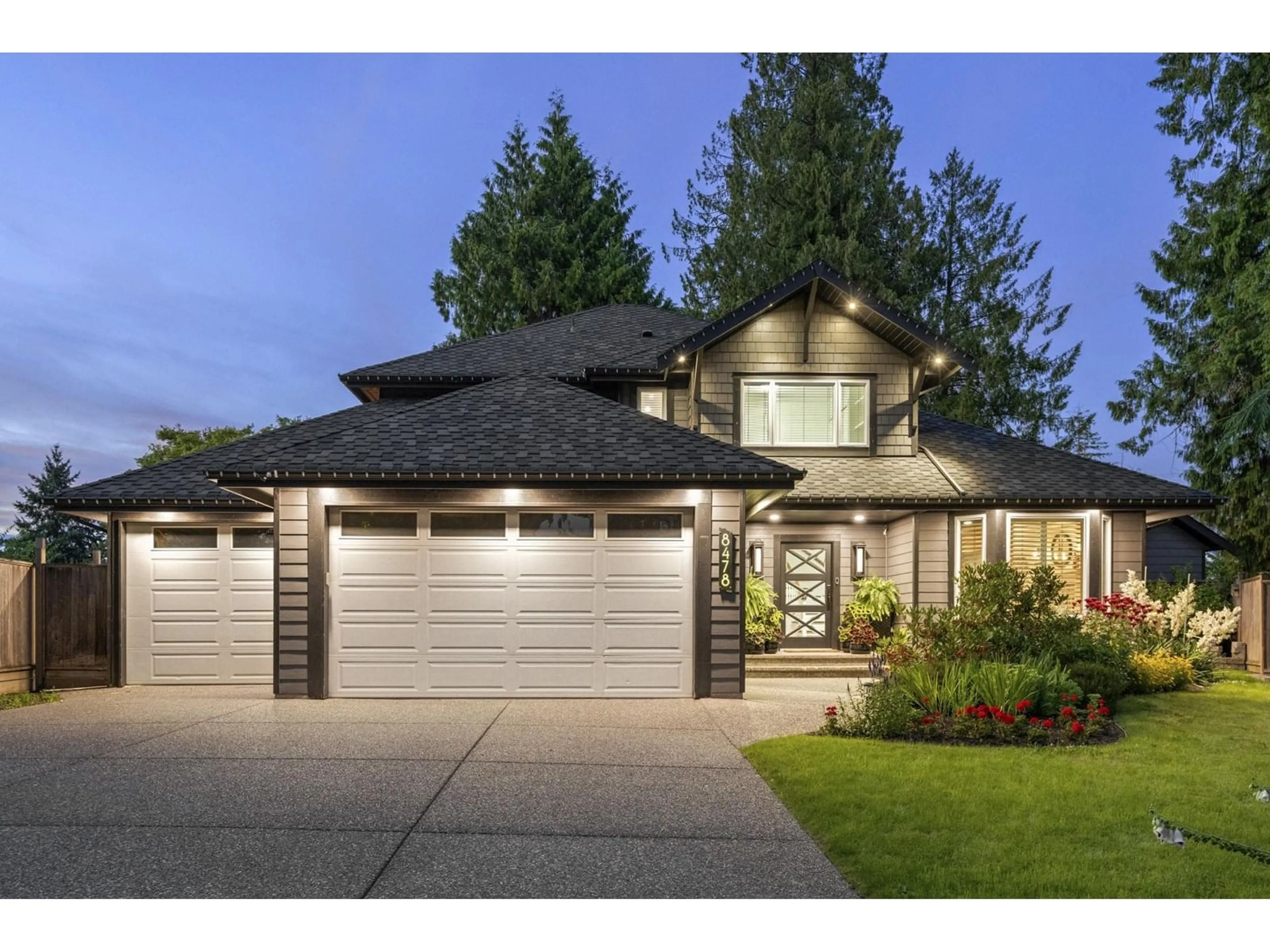 Home with brick exterior material, street for 8478 215B, Langley British Columbia V1M2K8