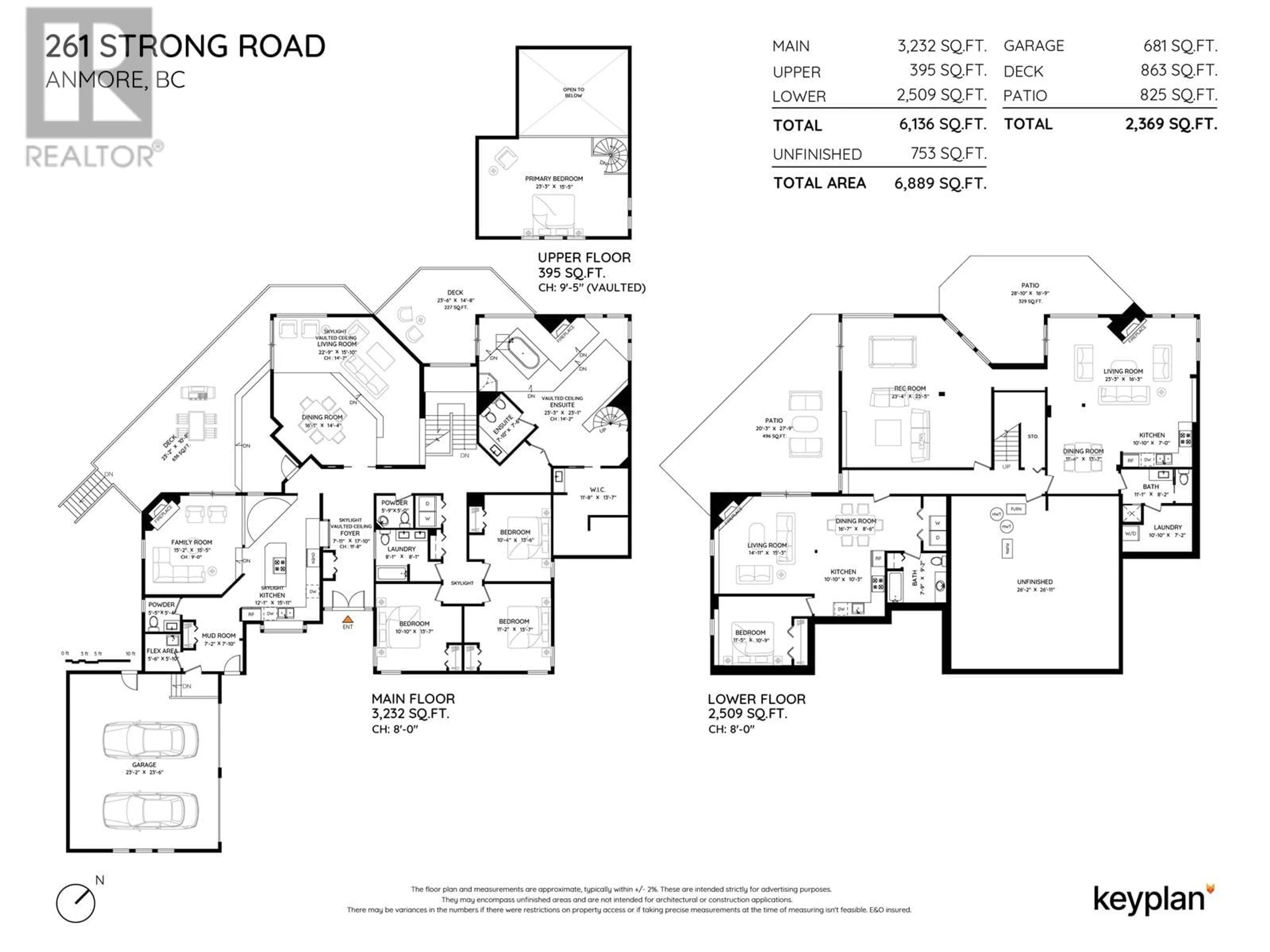 Floor plan for 261 STRONG ROAD, Anmore British Columbia V3H3C8