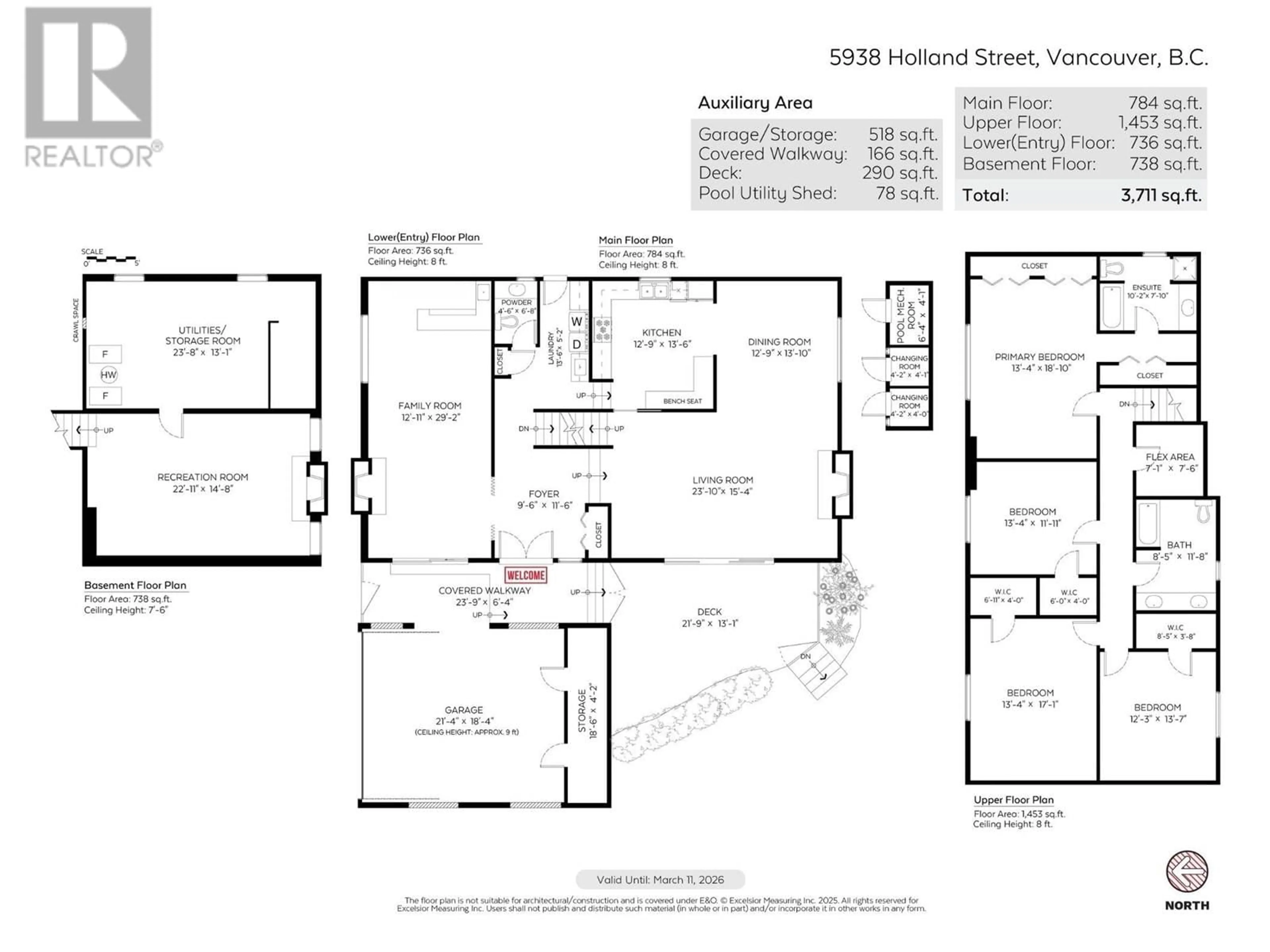 Floor plan for 5938 HOLLAND STREET, Vancouver British Columbia V6N2B3