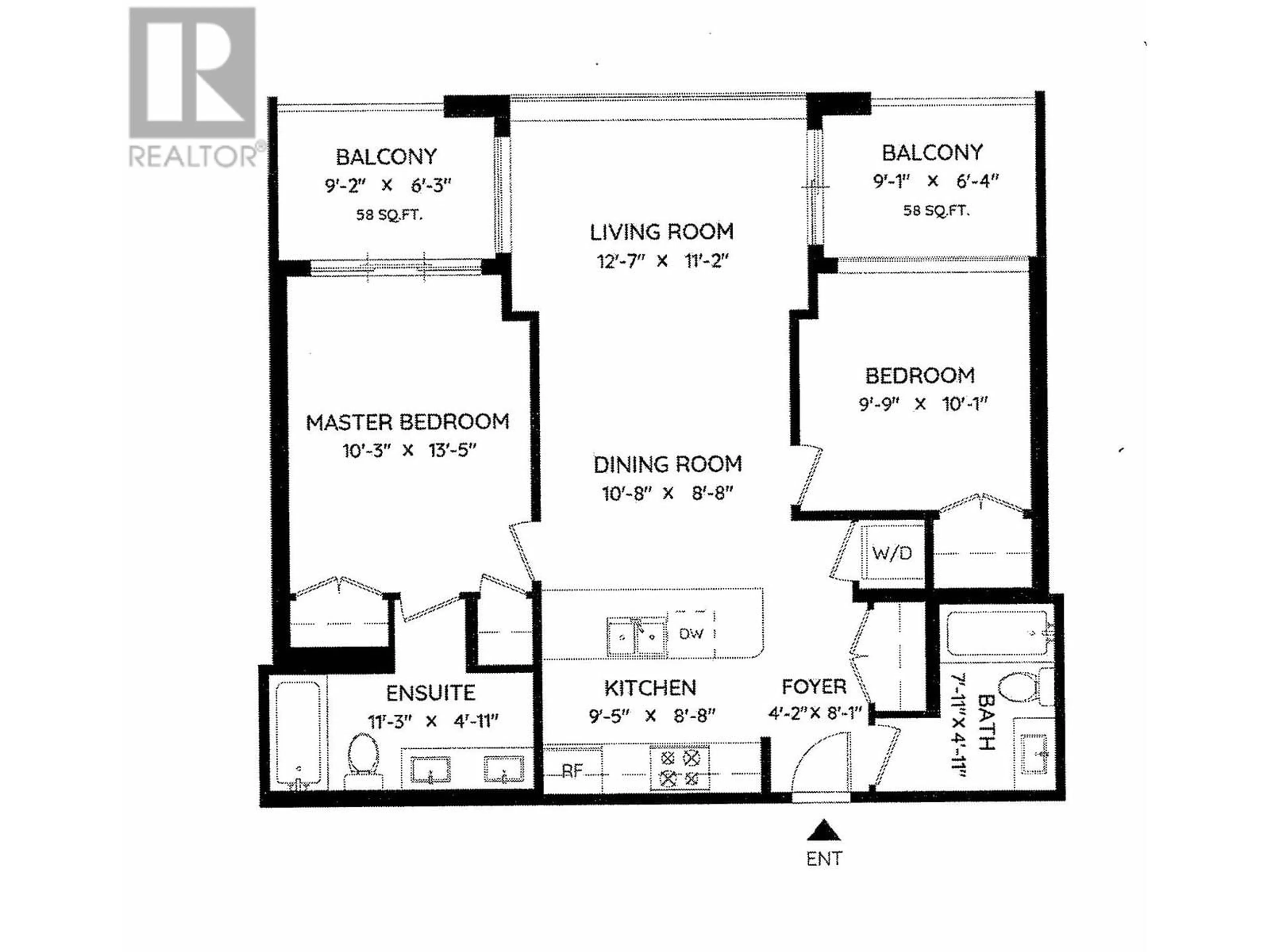 Floor plan for 2802 - 7108 COLLIER STREET, Burnaby British Columbia V5E0A1